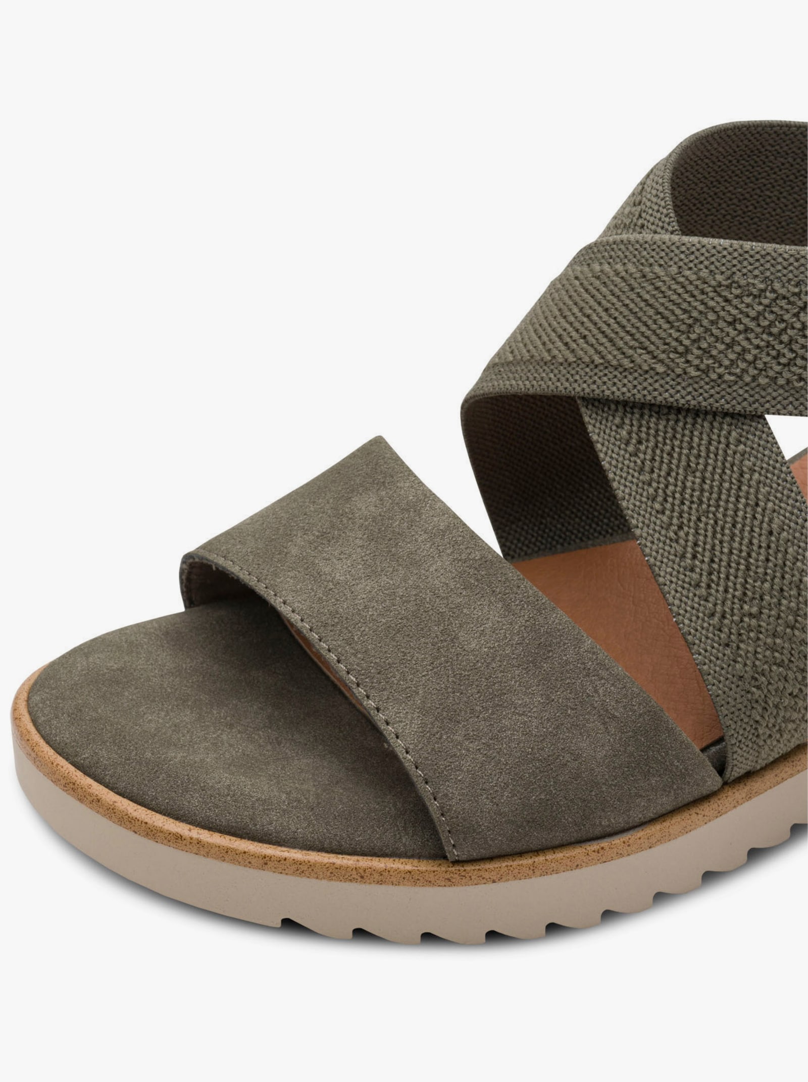 Jana Sandalette mit profilierter Sohle - khaki