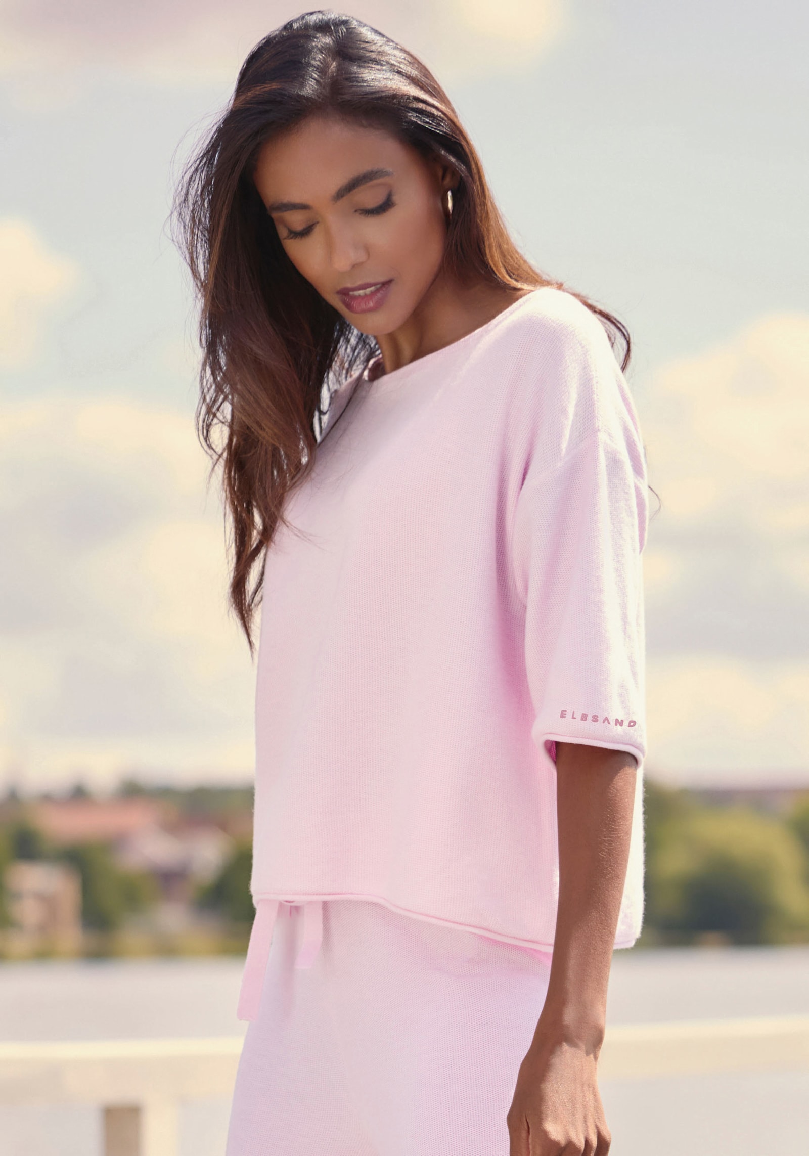 Elbsand 3/4-Arm-Shirt - rosa