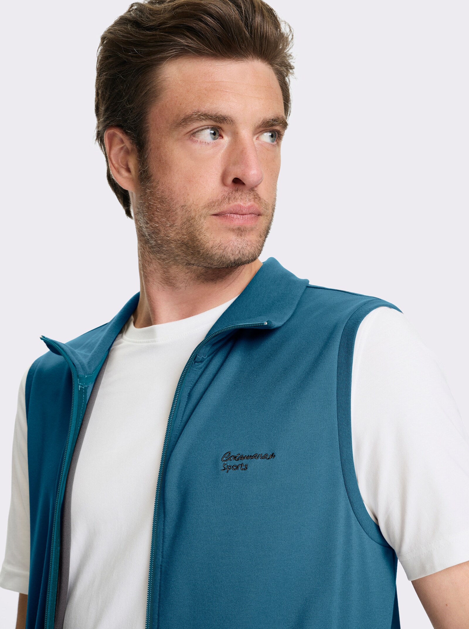 Catamaran Sports Sweatvest met zijzakken - topaas
