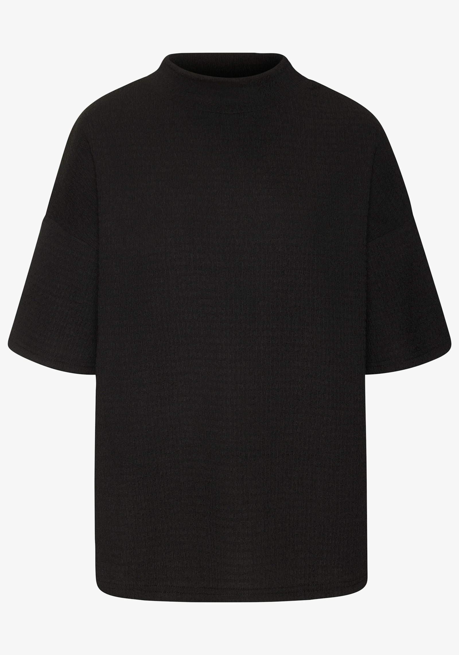 LASCANA Shirt met korte mouwen - aubergine, zwart