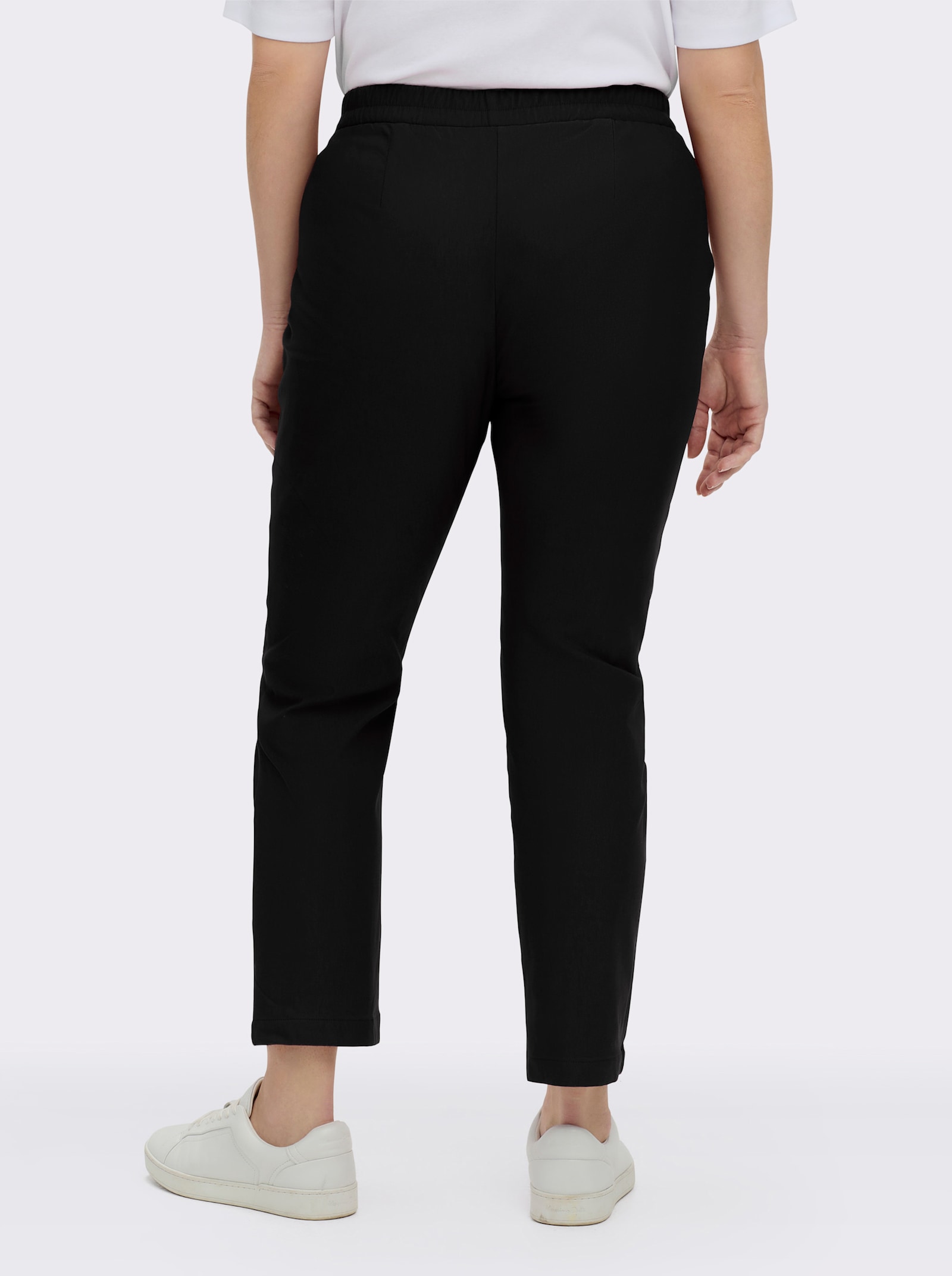 Schlupfhose in Bengalin-Qualität - schwarz