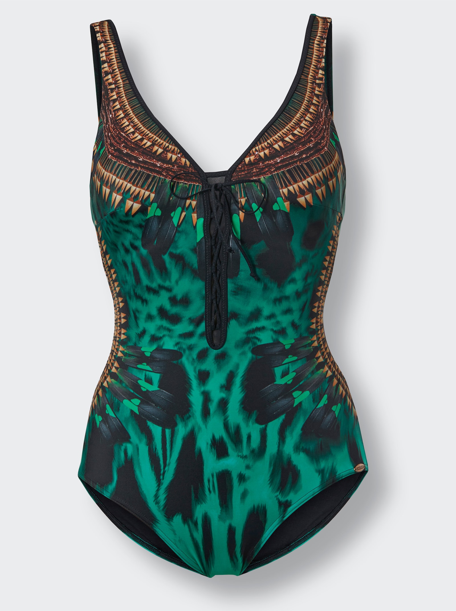 Sunflair Badeanzug - smaragd-gemustert