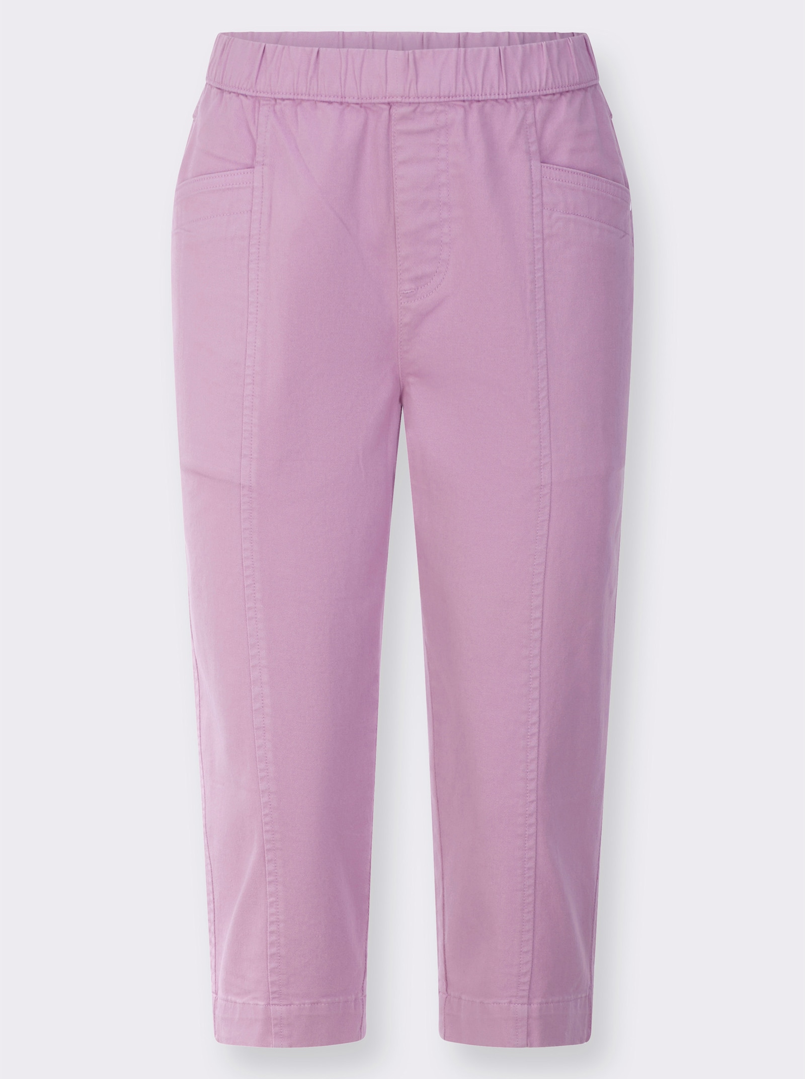 Caprijeans mit Dehnbund - orchidee