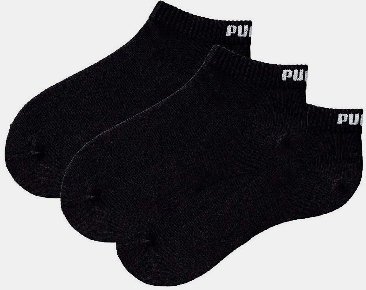PUMA Kurzsocken - 3x schwarz