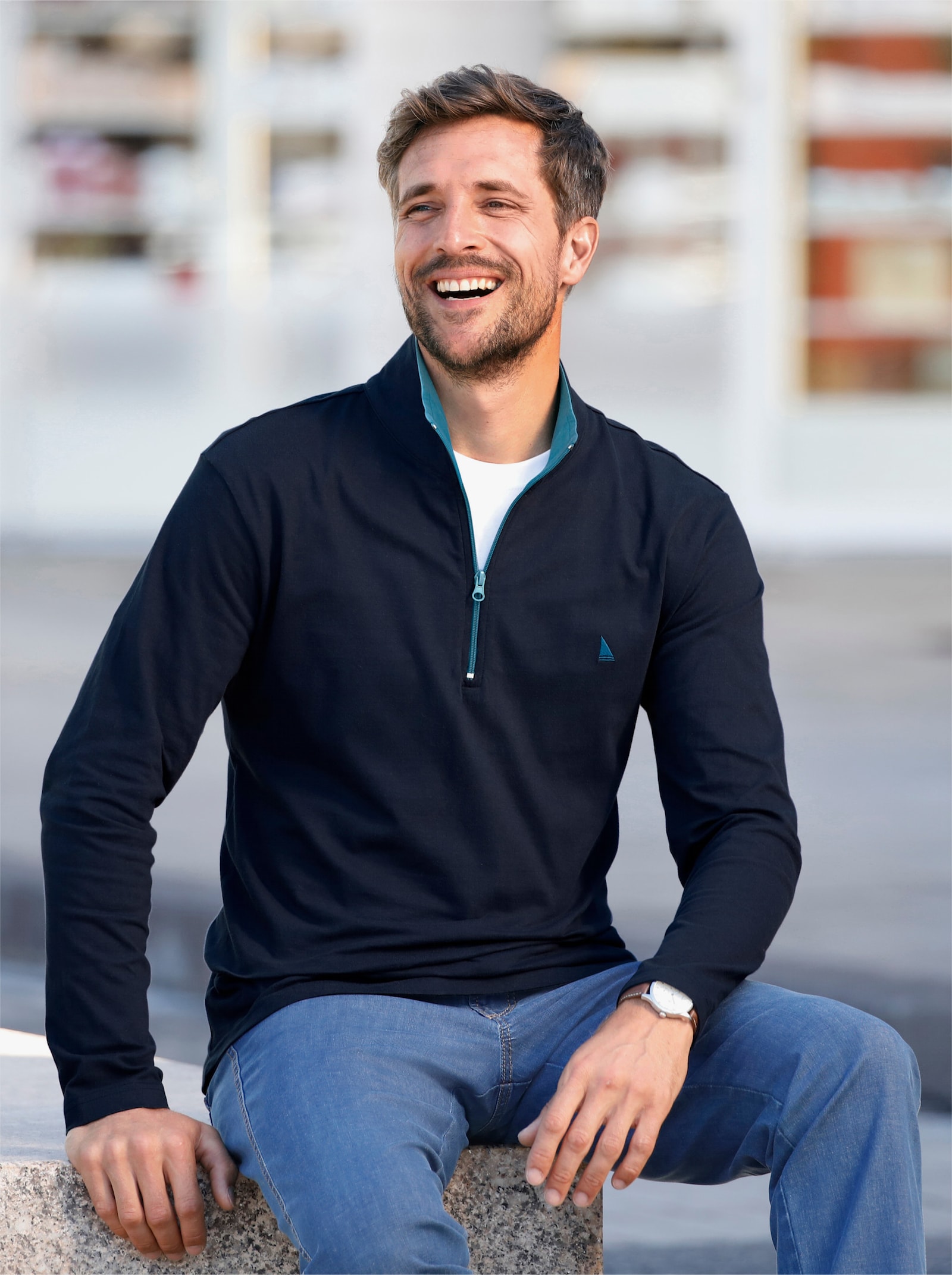 Catamaran Långärmad topp - marin