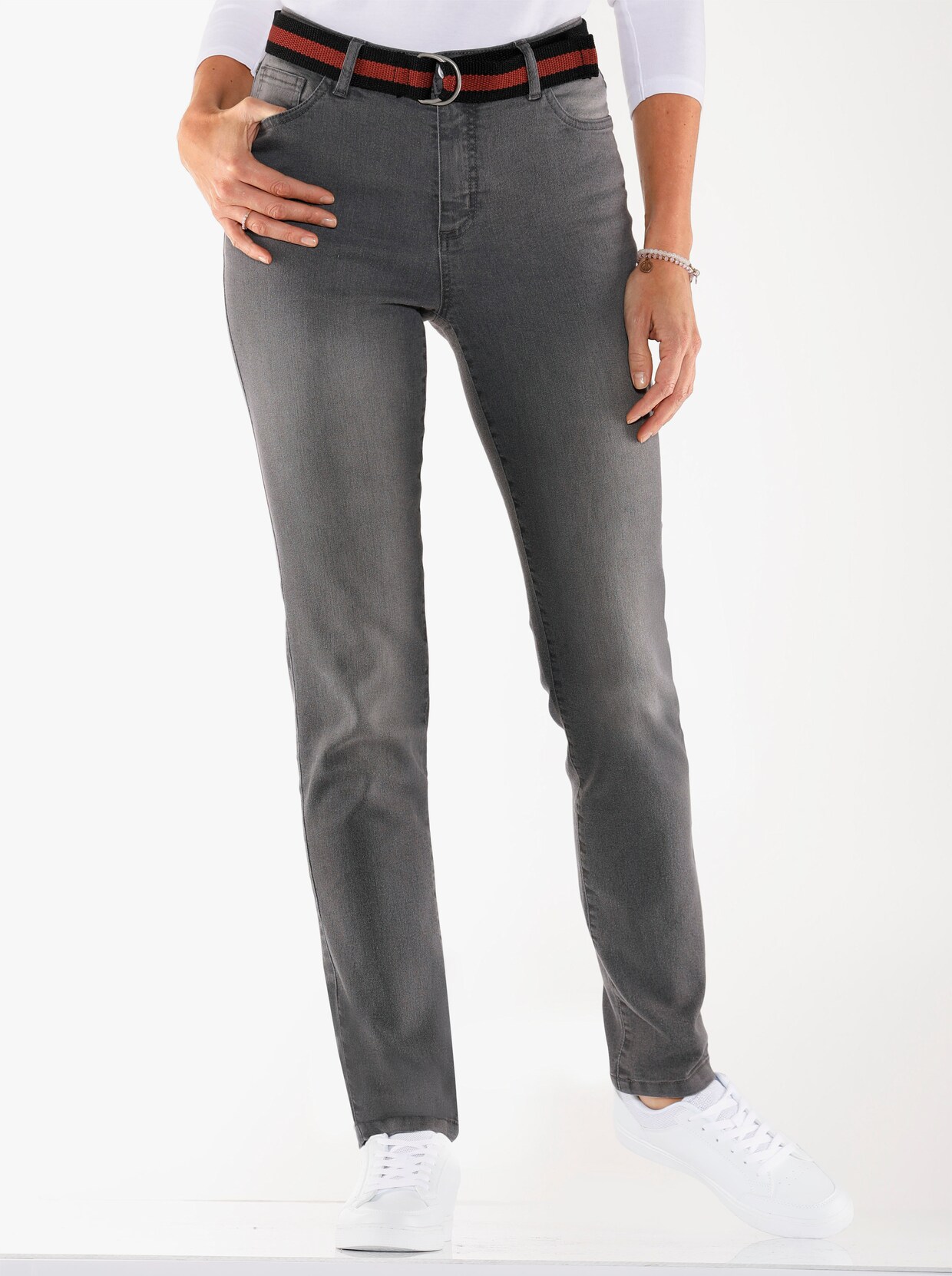 5-pocketjeans - grey-denim