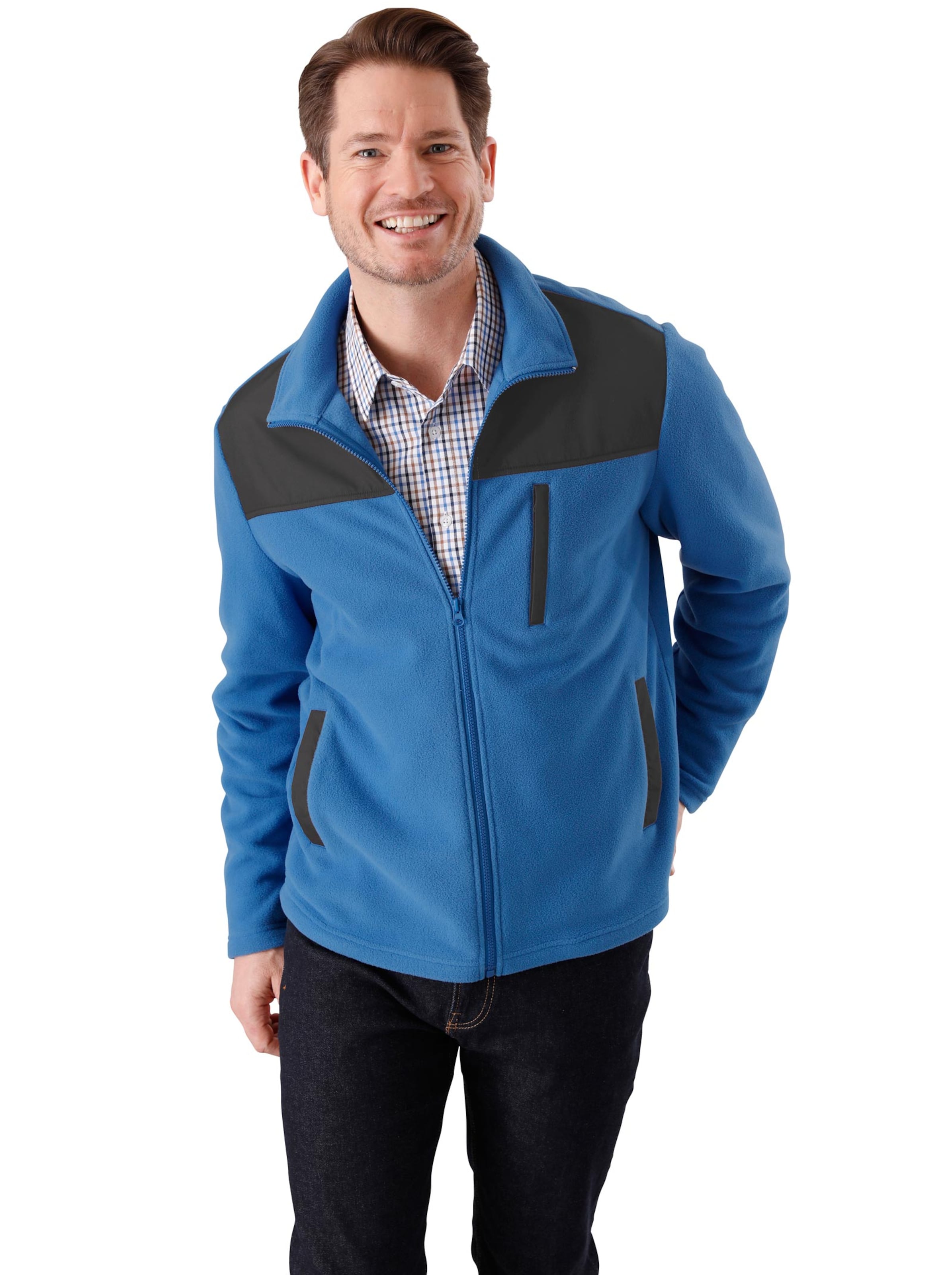 Freizeitjacke - blau-schwarz