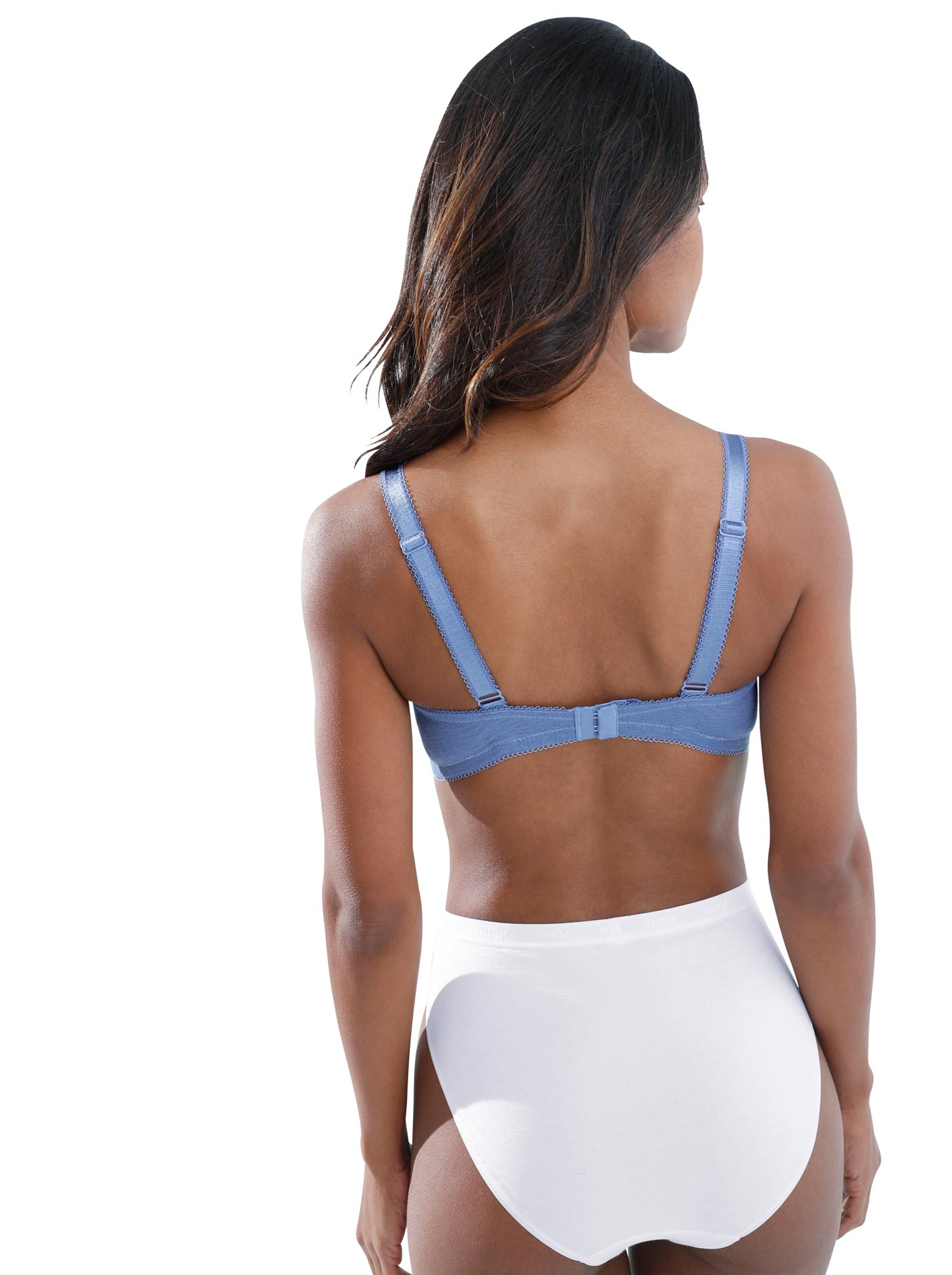 wäschepur Schalen-BH ohne Bügel - blau