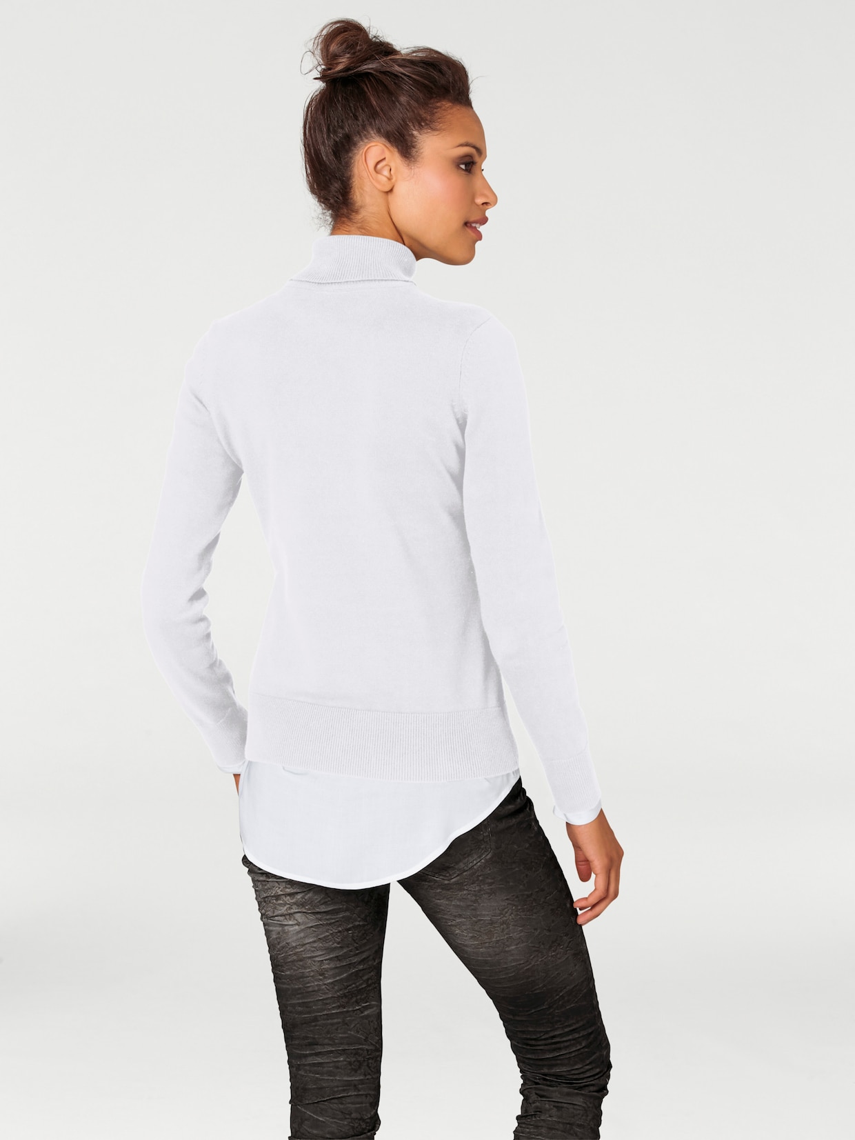 heine Rollkragenpullover - weiss