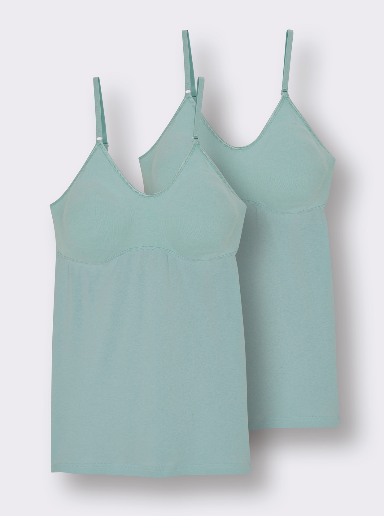 wäschepur BH-Hemd mit doppelt gemoldeten Cups - mint