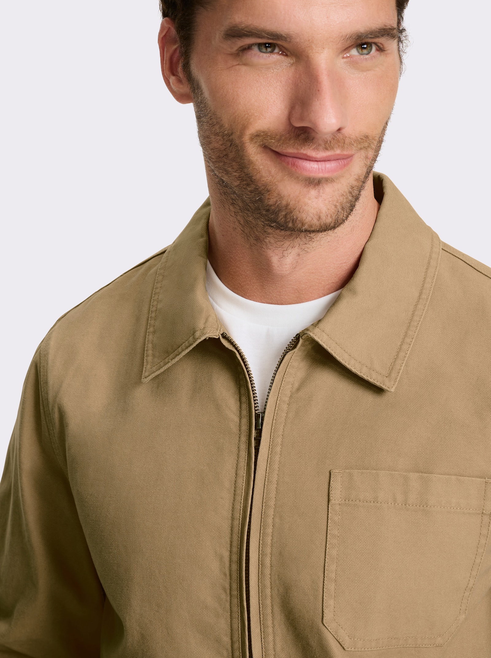 Marco Donati Jacke aus Canvas, Baumwolle - camel