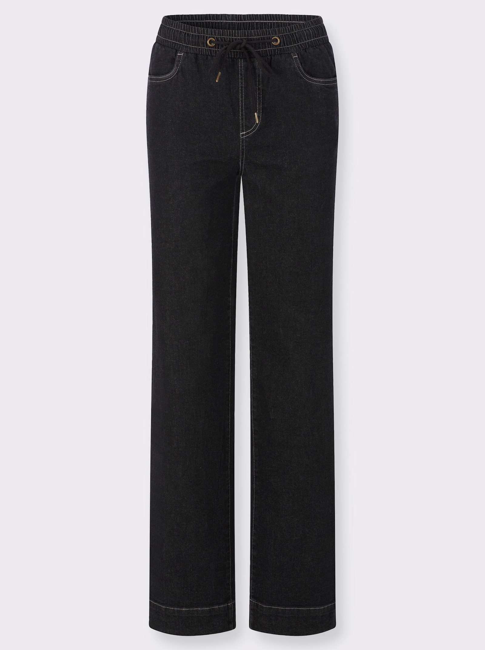 Schlupfjeans - black denim