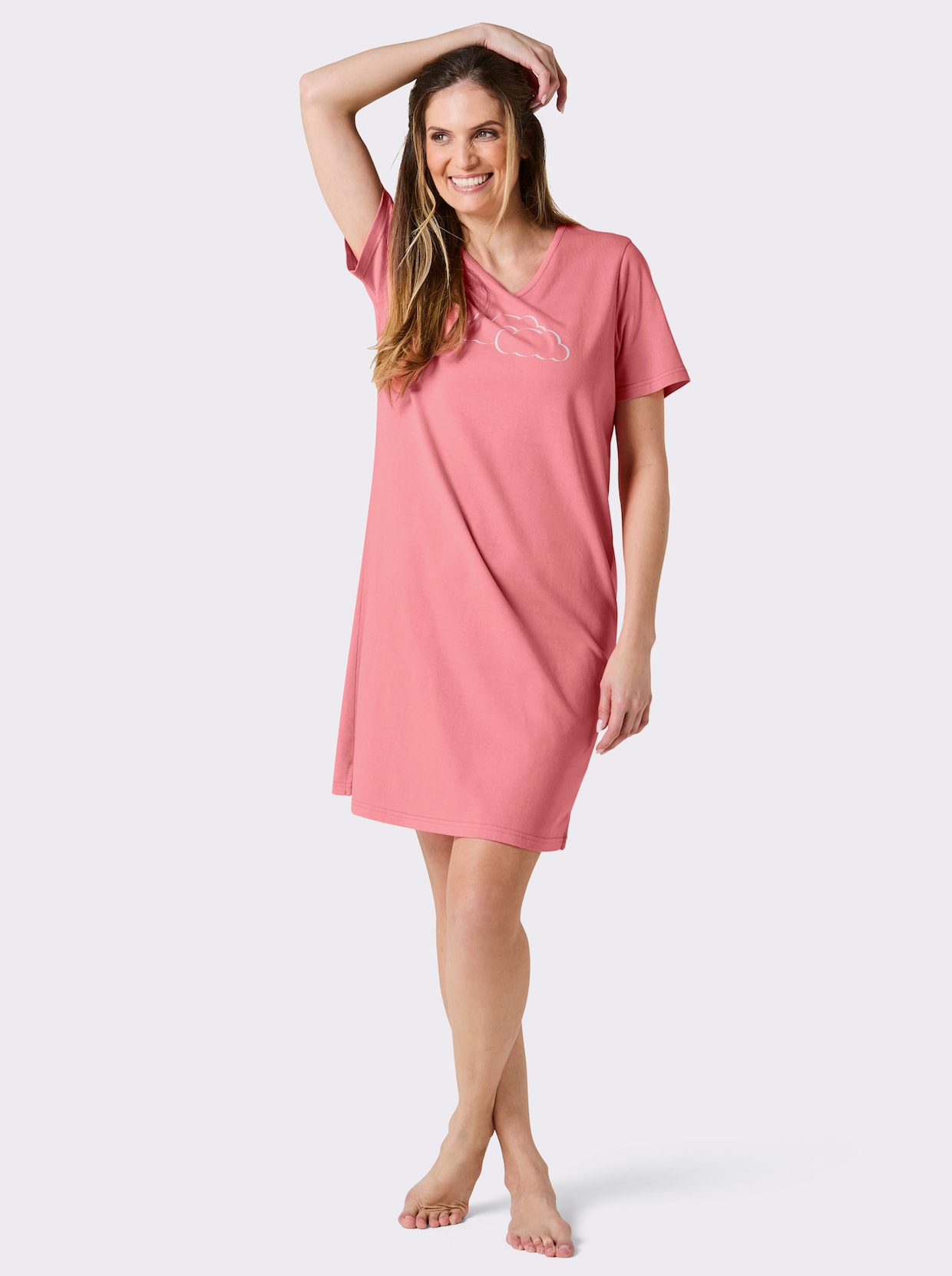 wäschepur Sleepshirts - aquamarin + flamingo