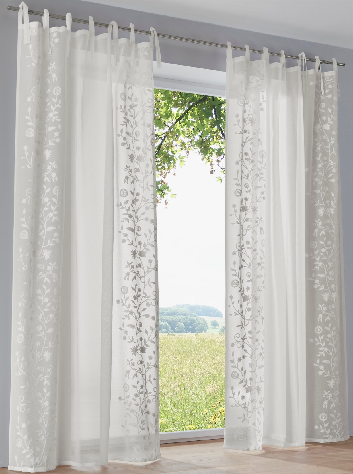 heine home Decoratieve vitrage - wit
