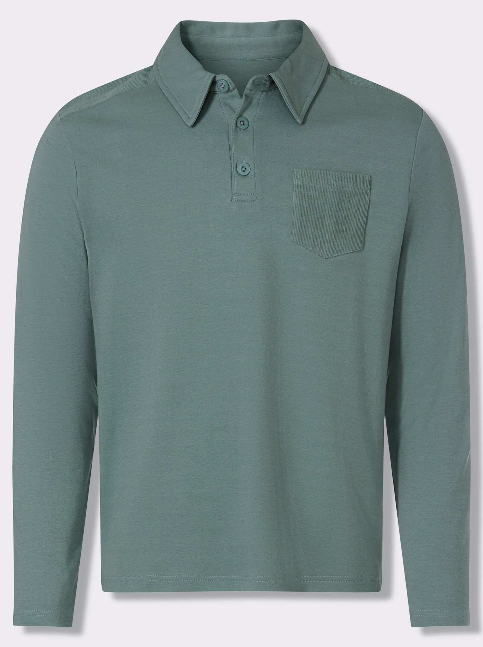 Catamaran Langarm-Poloshirt - jade