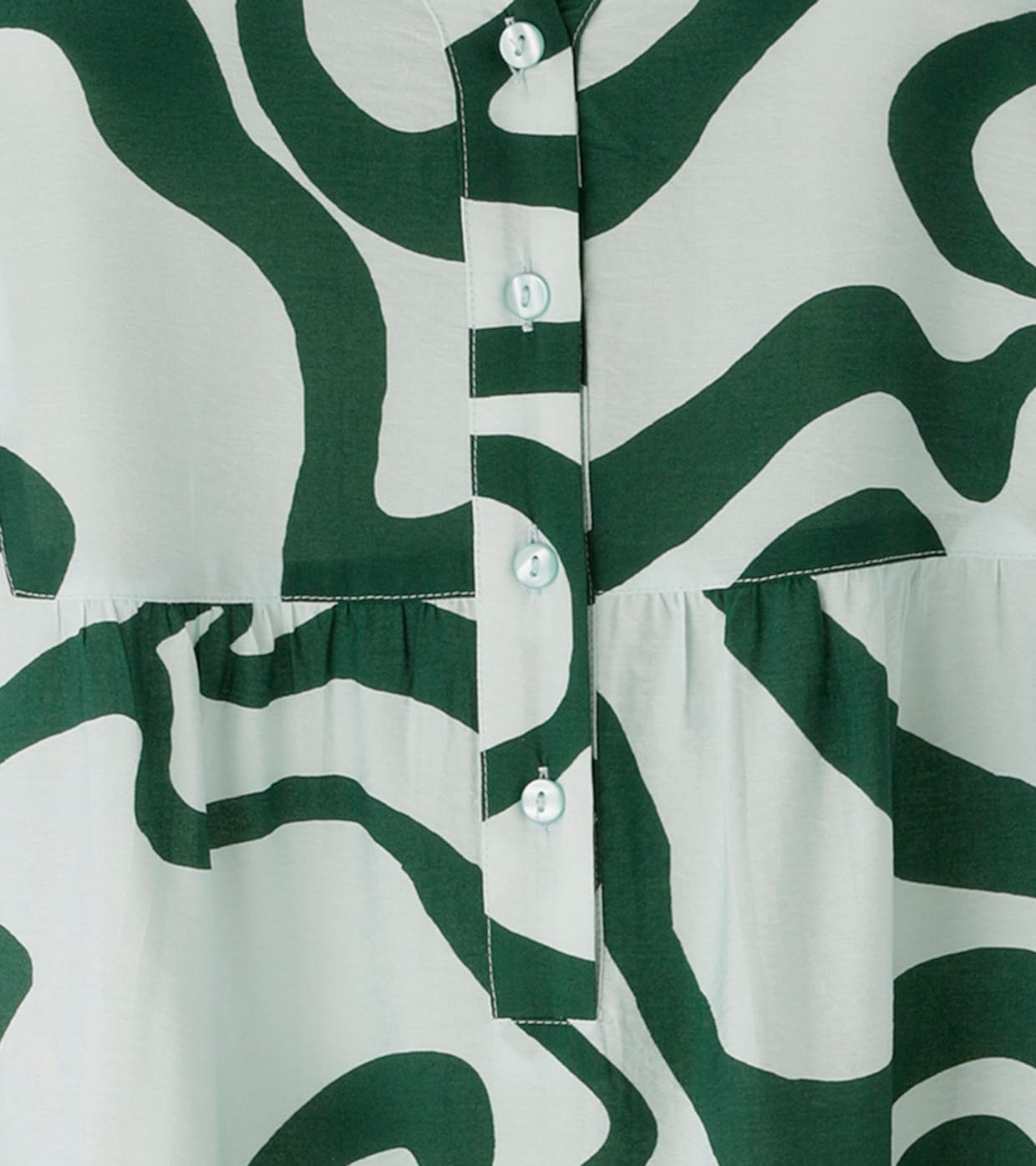 Aniston PLUS Midikleid - grün-weiß