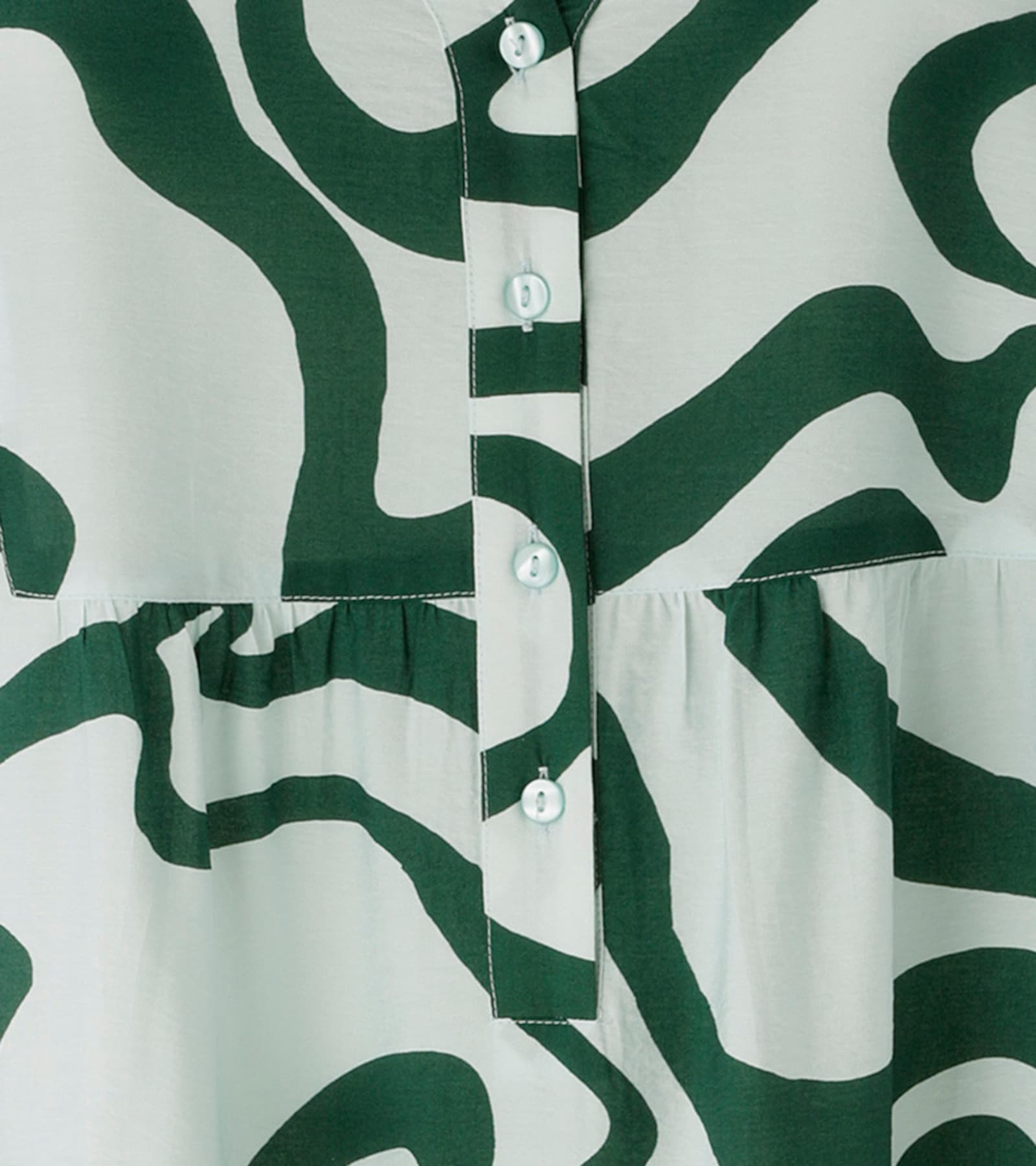 Aniston PLUS Midikleid - grün-weiß