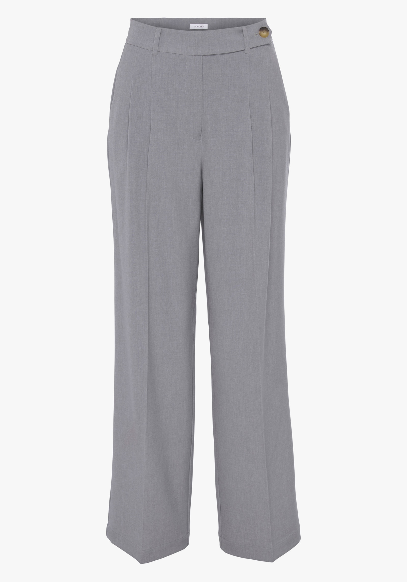 LASCANA palazzo-broek - grijs gemêleerd