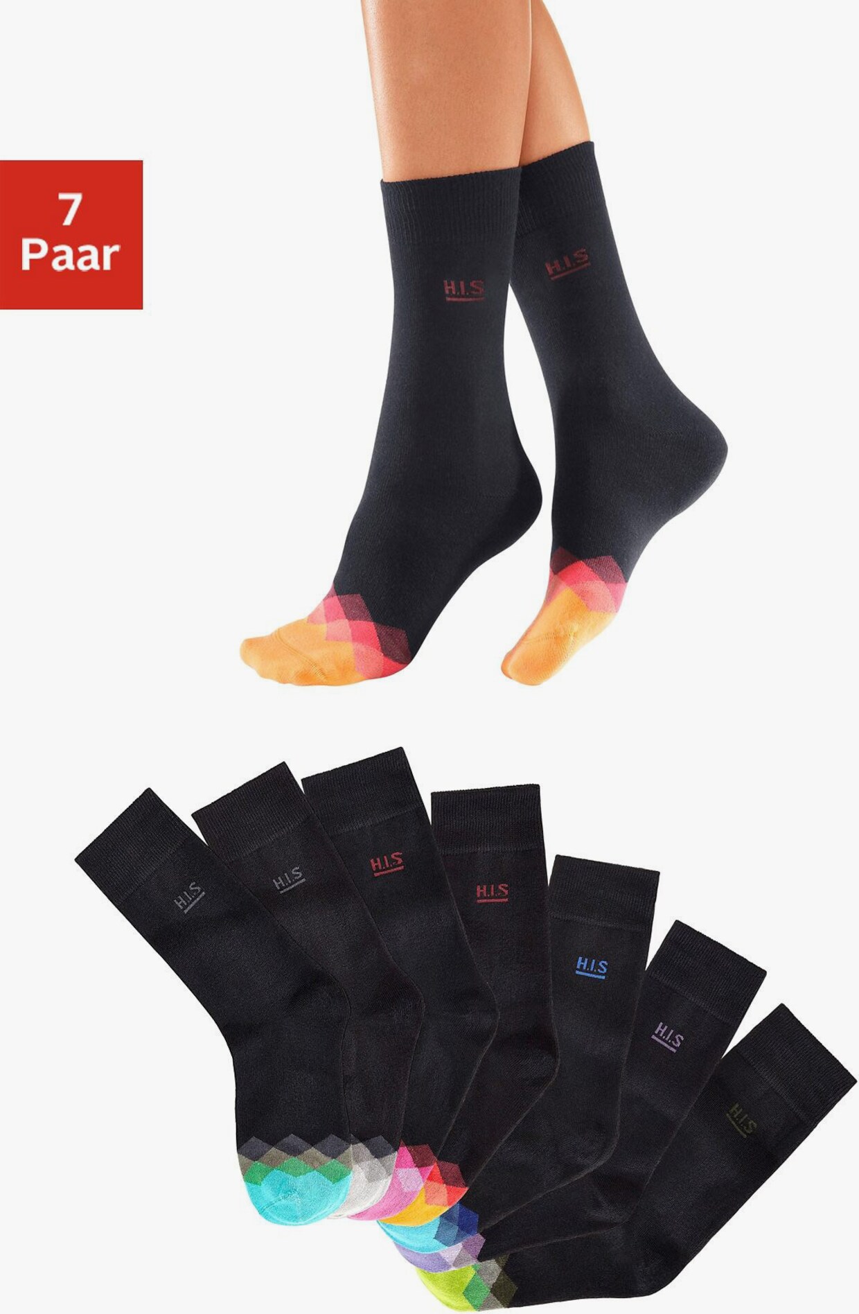 H.I.S Socken - schwarz