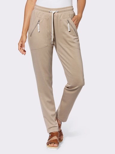 Schlupfhose in Stretch-Qualität - beige