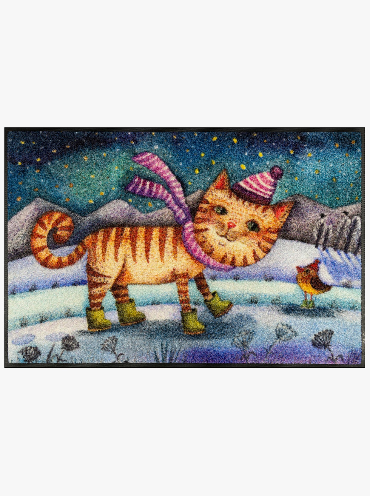 wash+dry by Kleen-Tex Fußmatte - blau-braun