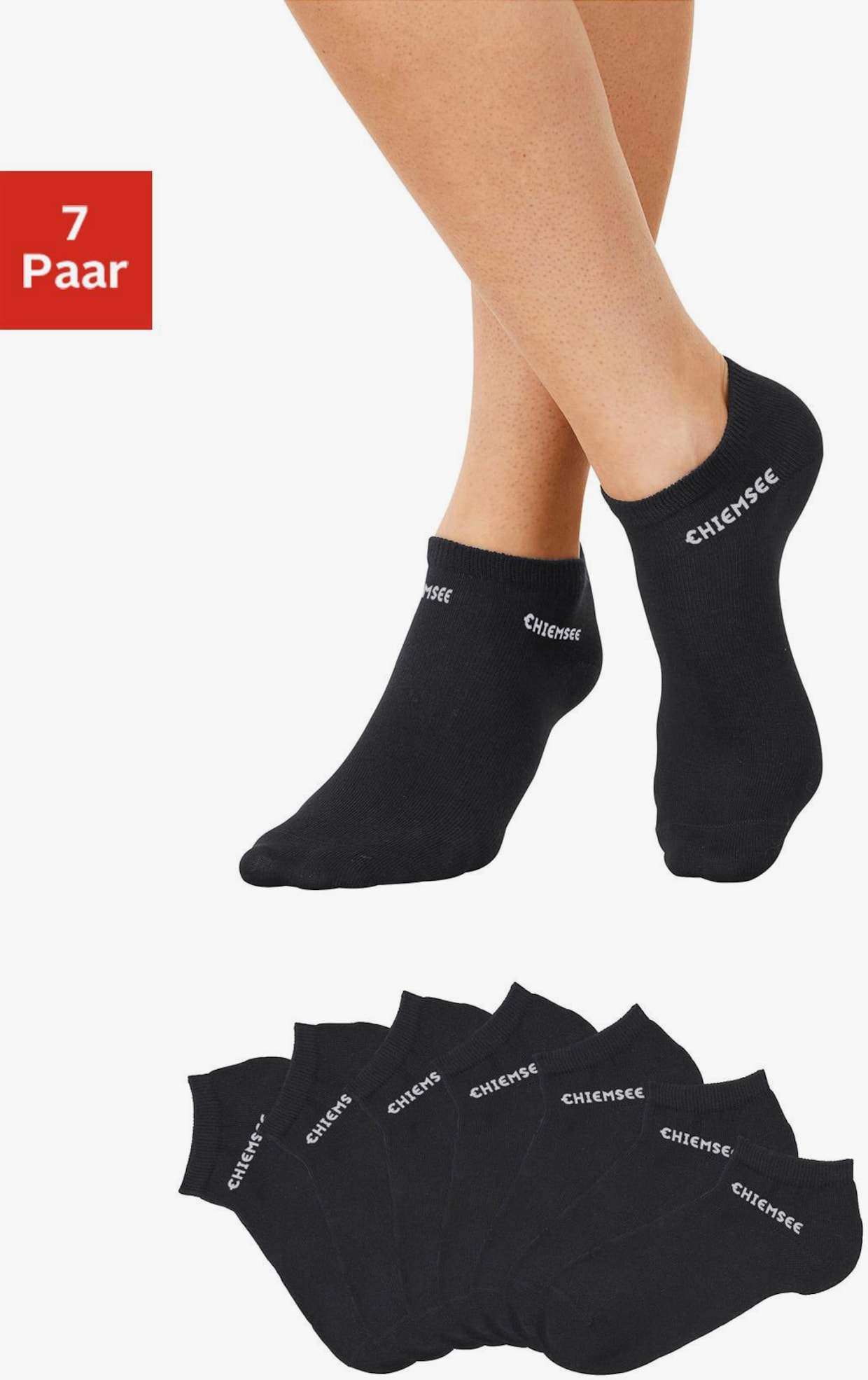 Chiemsee Sneakersocken - schwarz