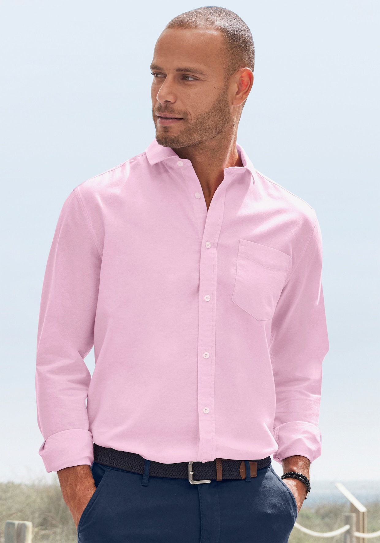 H.I.S Overhemd met lange mouwen - roze