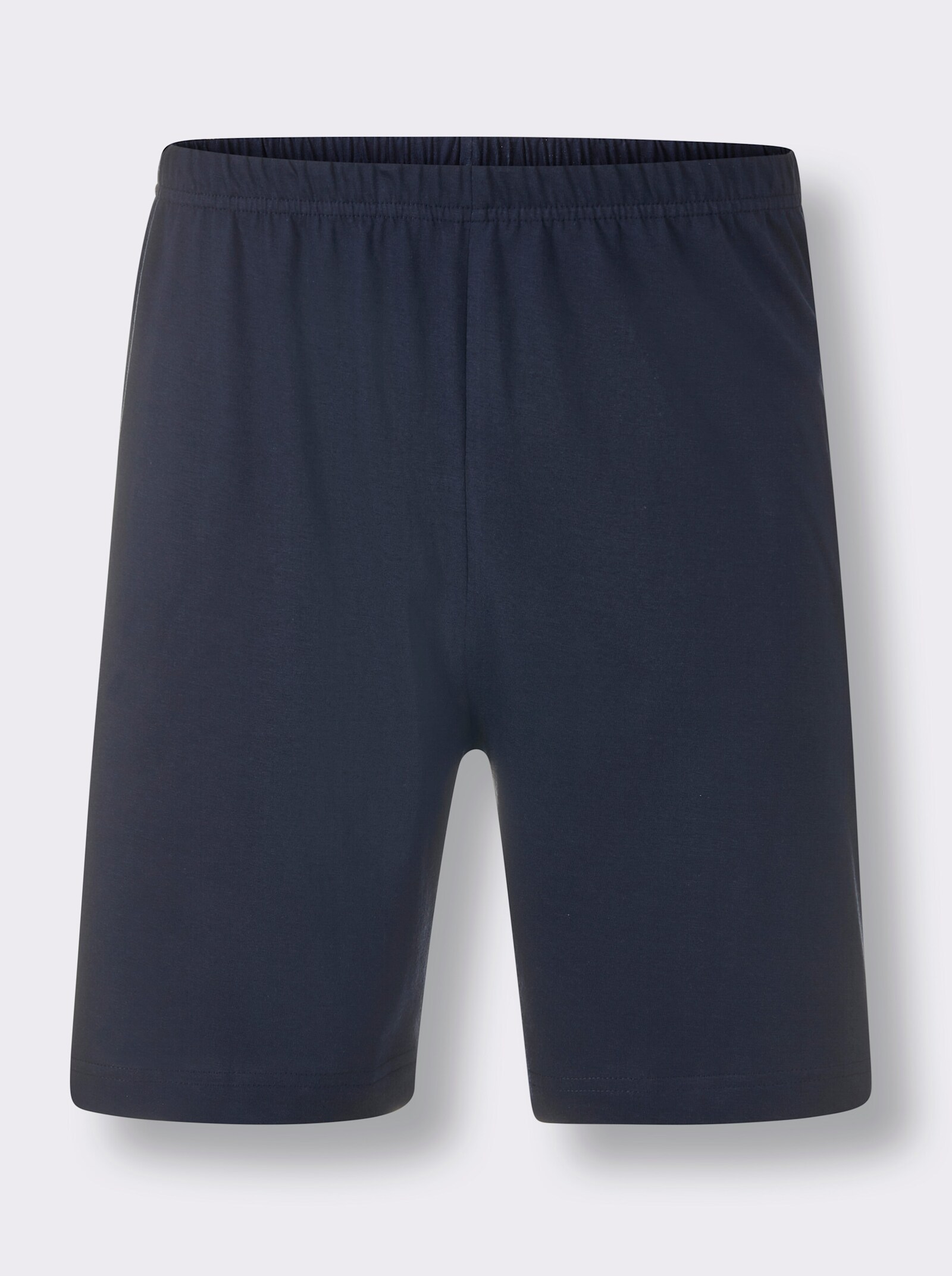 Normann Shorty - jeansblau-marine-bedruckt