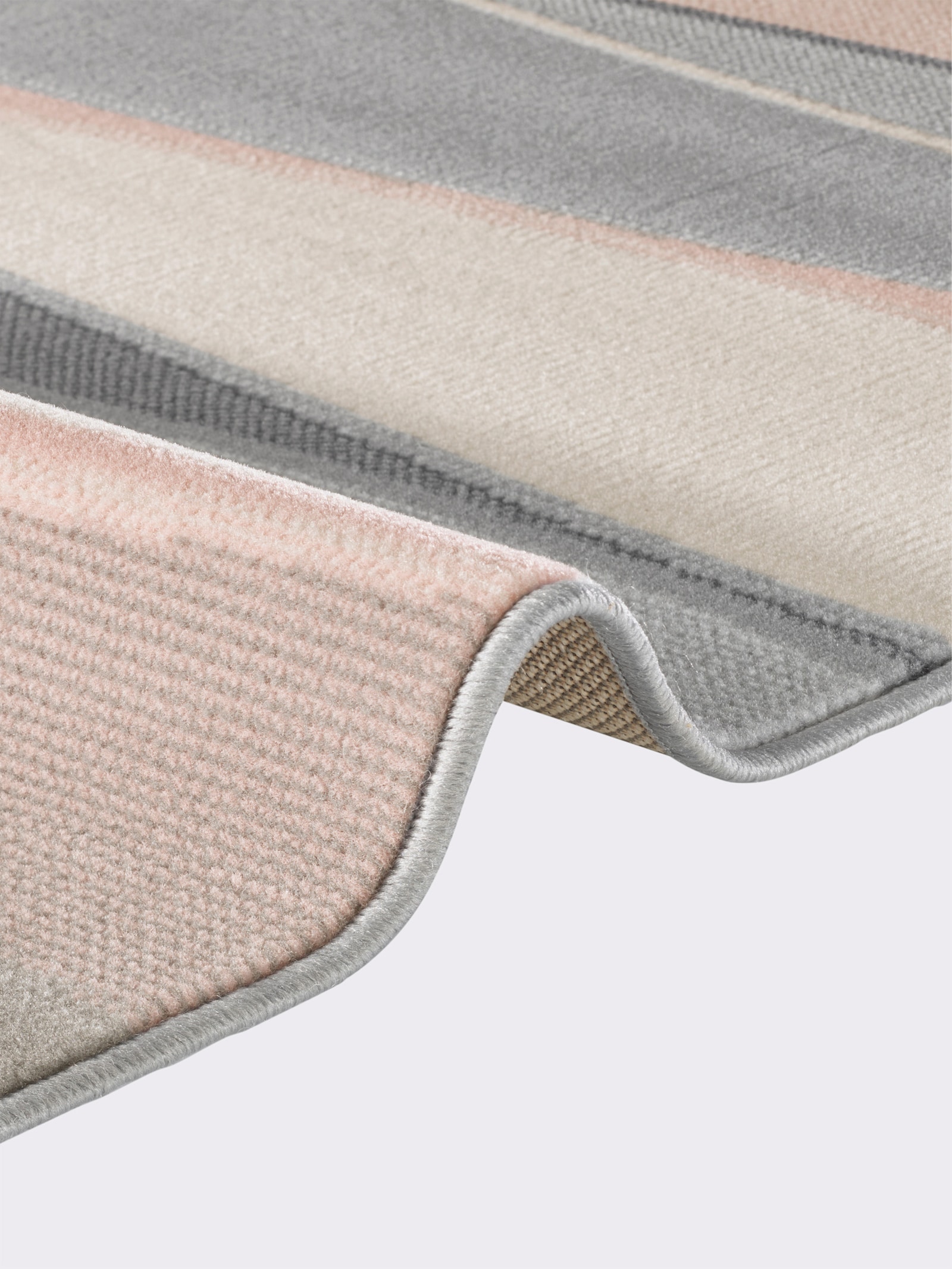 heine home Teppich - grau-rosa