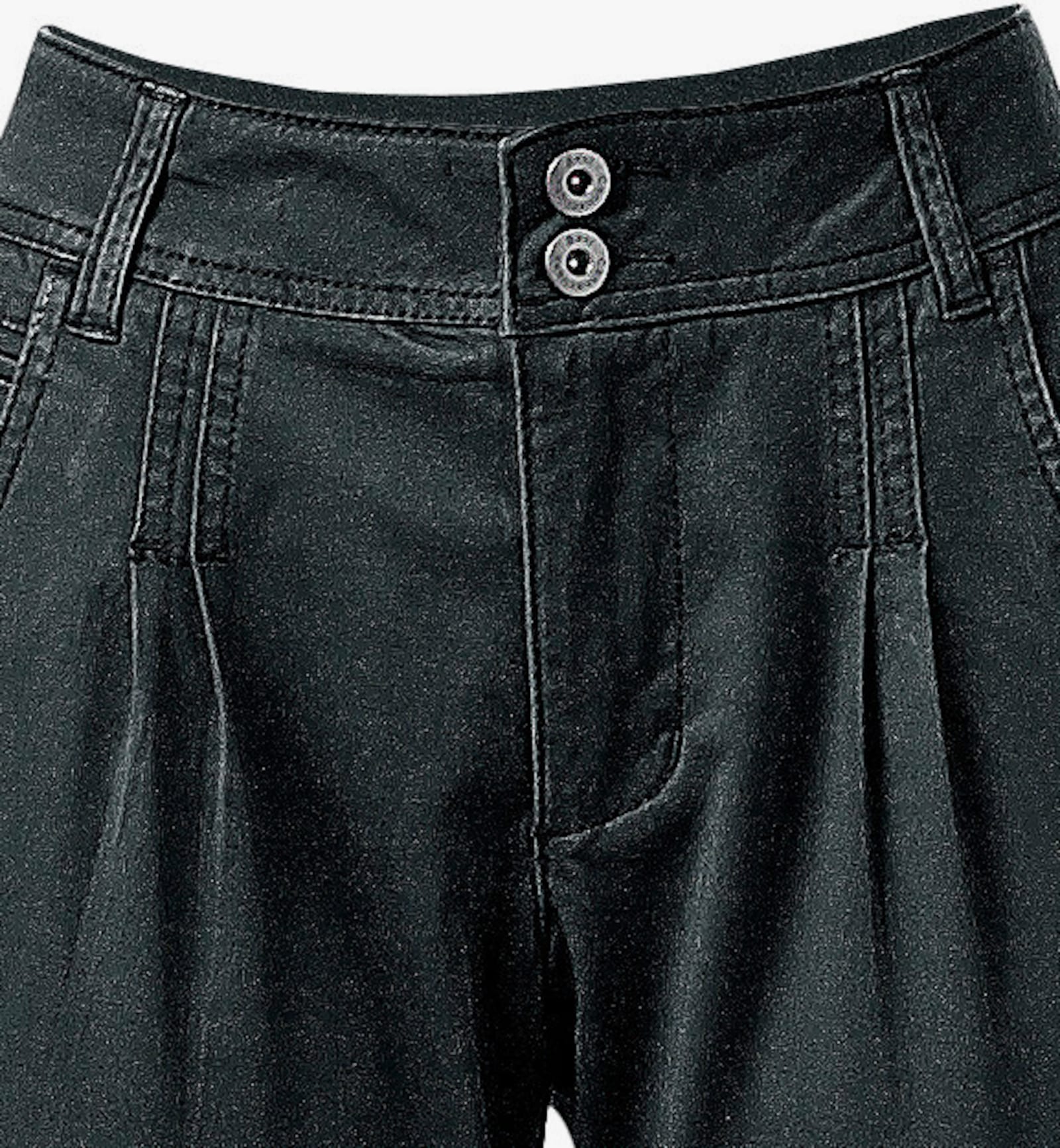 heine Chinohose in Karotten-Form - schwarz