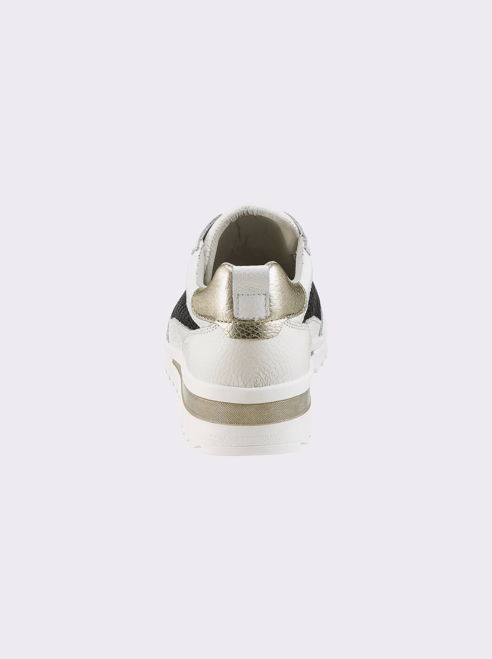 heine Sneaker mit Keilabsatz - weiß-schwarz