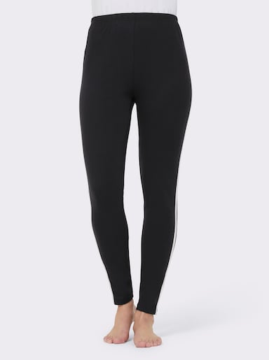 feel good Leggings - schwarz-weiß