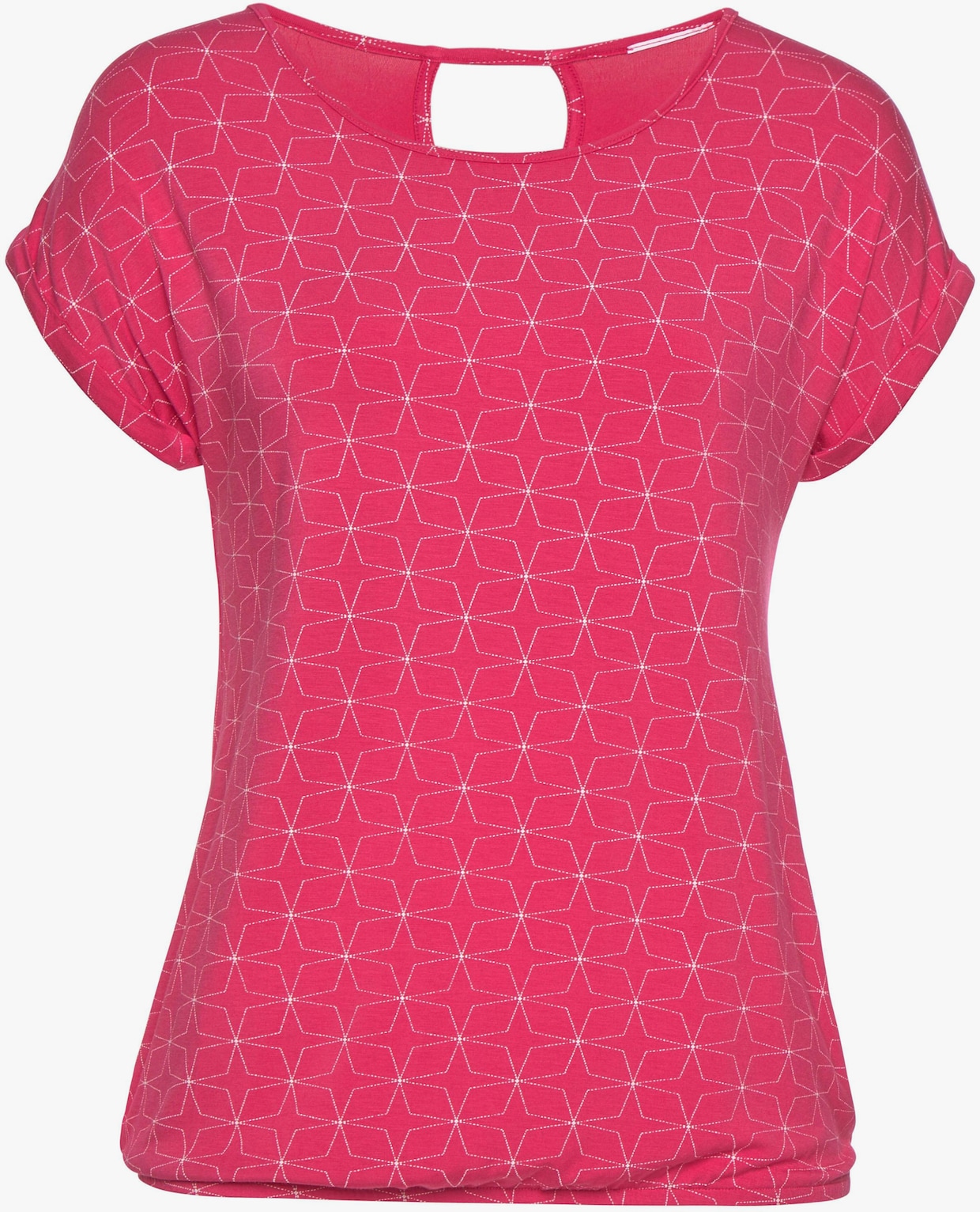 LASCANA T-shirt - pink, wit