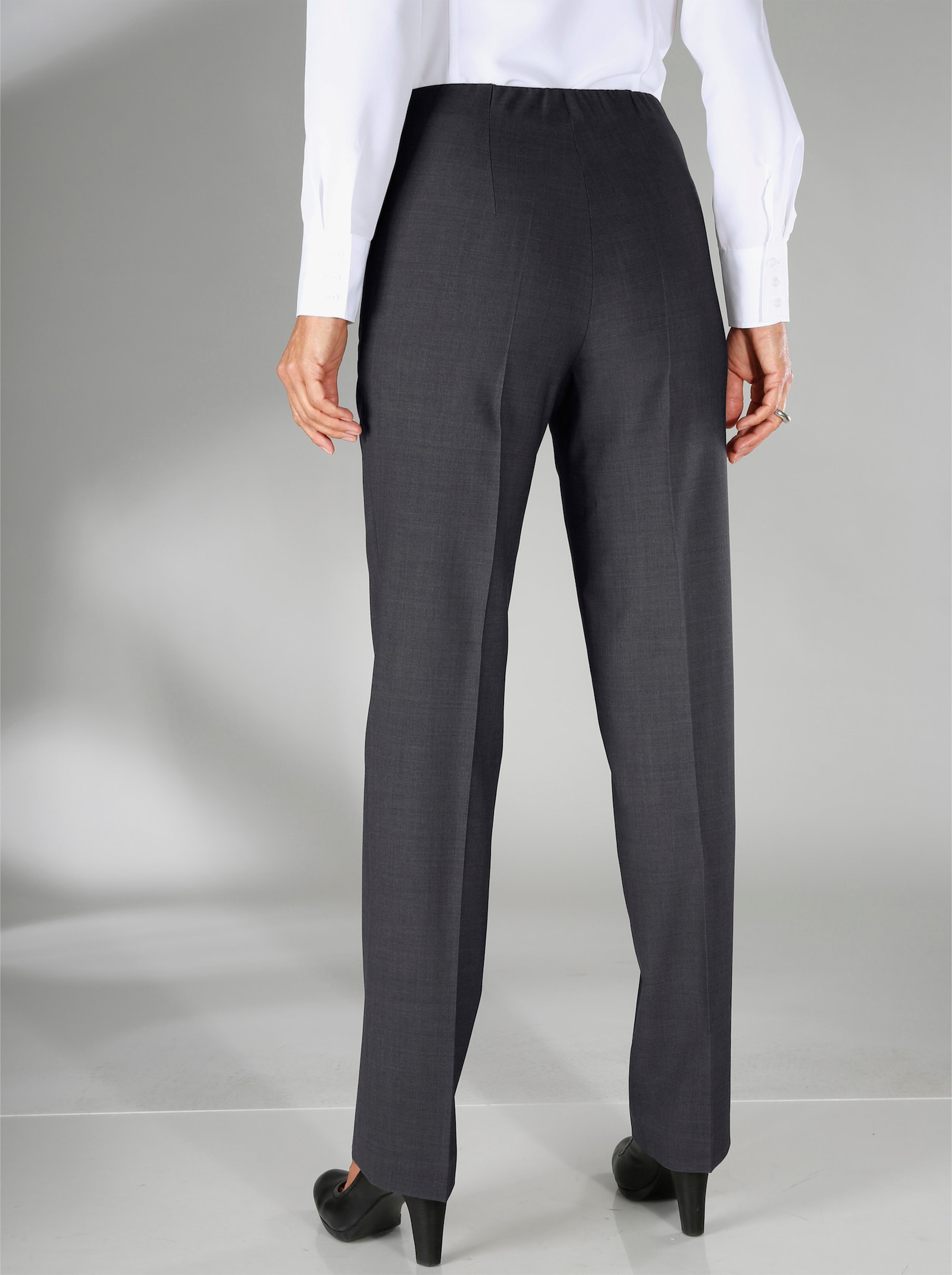 Come on Hose mit Bauch-weg-Effekt - anthrazit-meliert