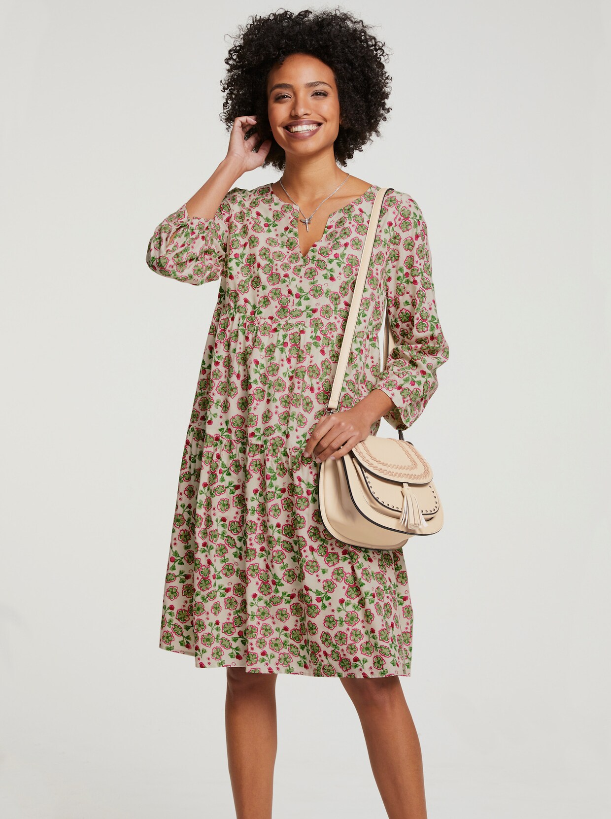 heine Jurk met print - bont