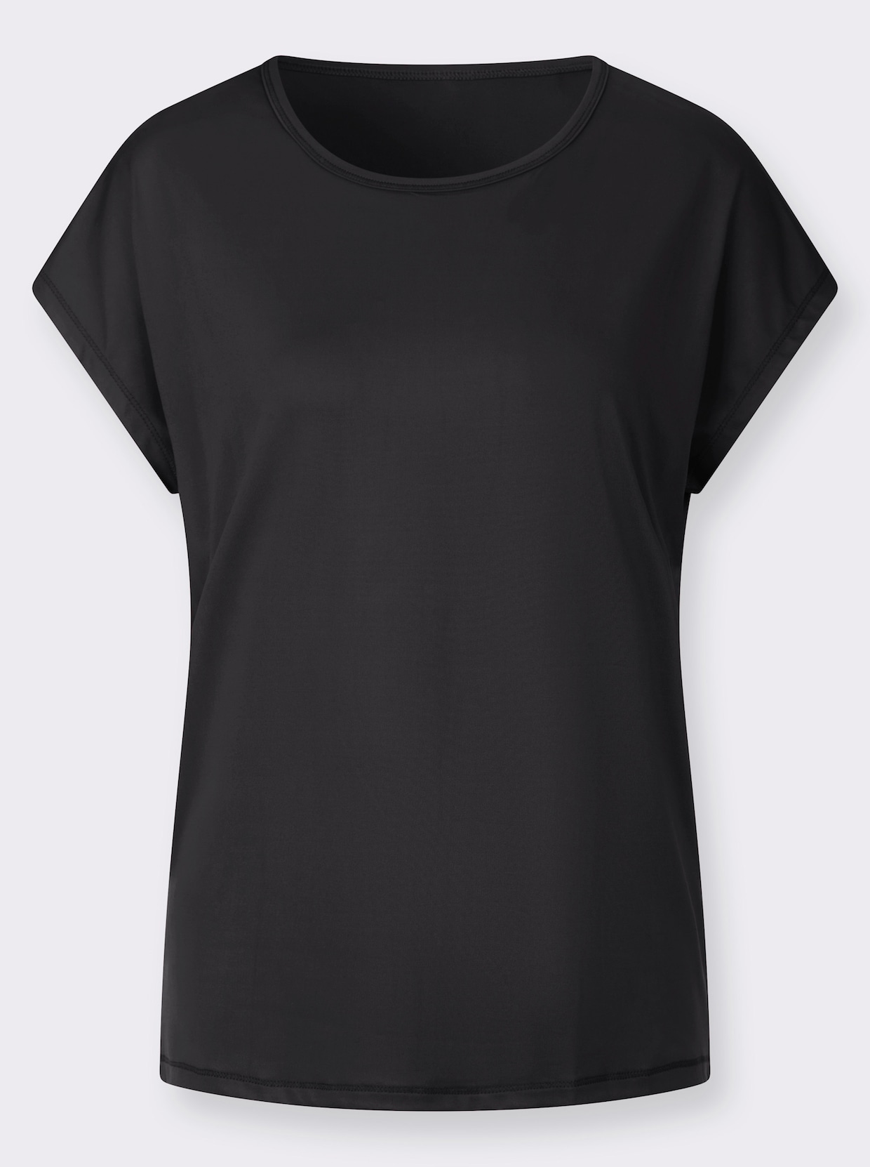 Rundhalsshirt - schwarz