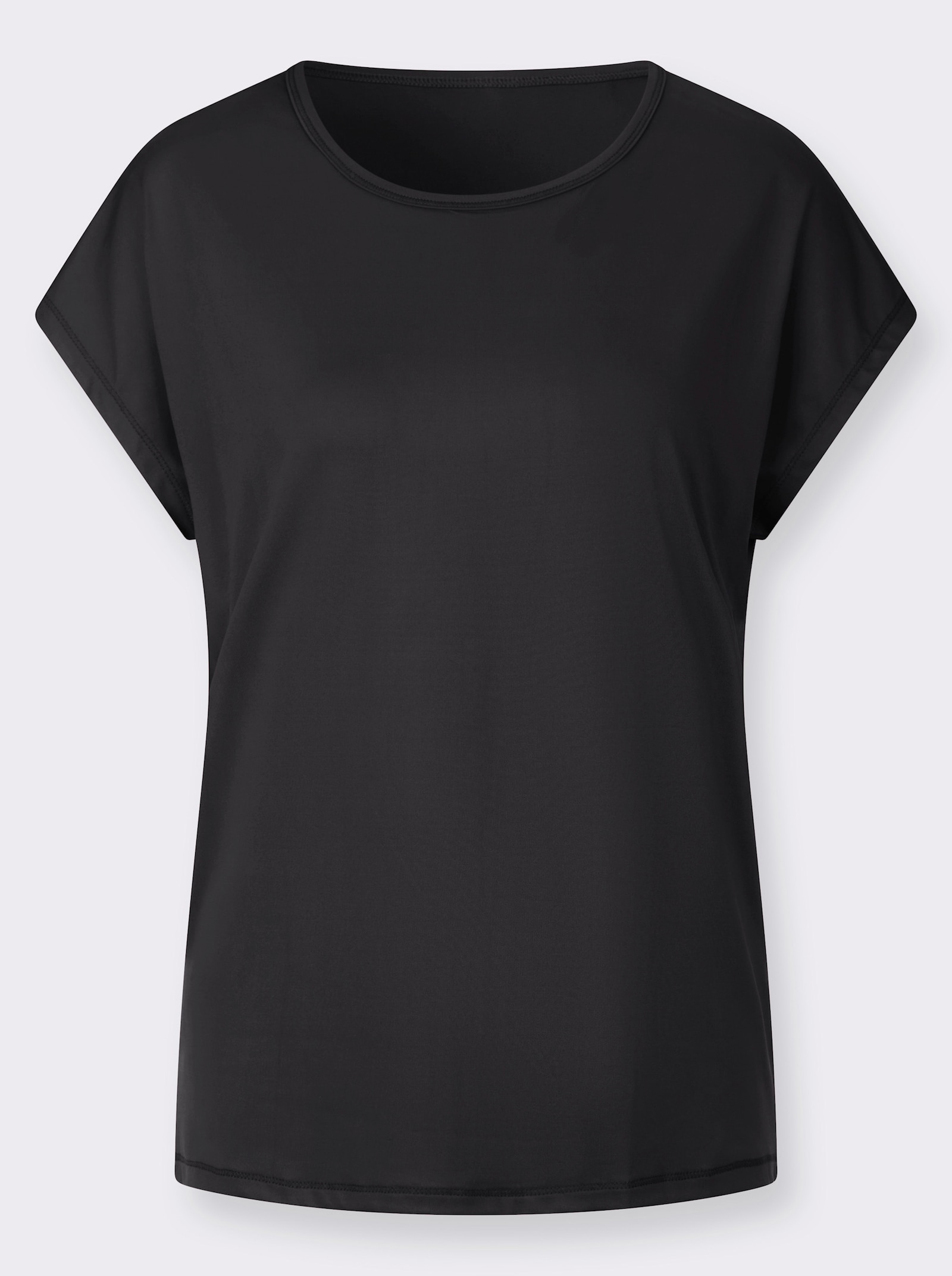 Tričko s kulatým výstřihem pro sport a volný čas - černá