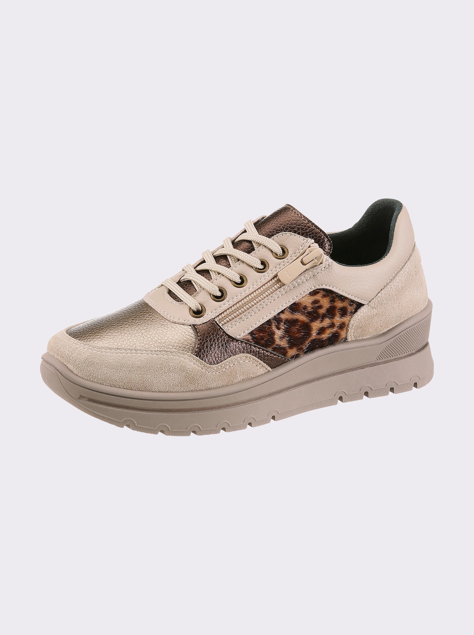 heine Sneaker - stein-leo-metallicfarben