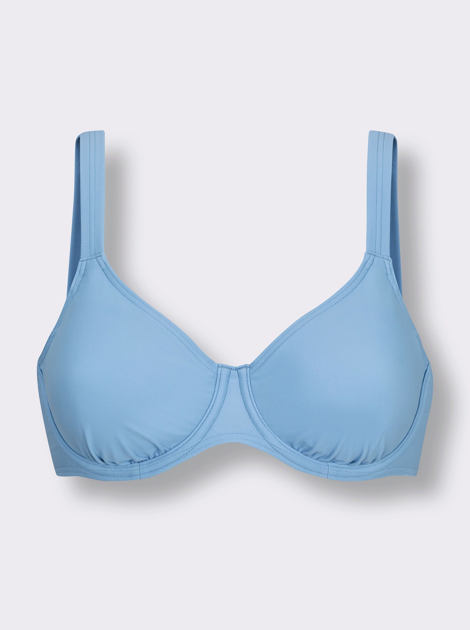 feel good Bikini-Oberteil mit herausnehmbaren Softcups - himmelblau