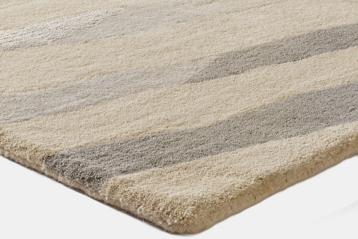 heine home Hoogpolig tapijt - beige/grijs
