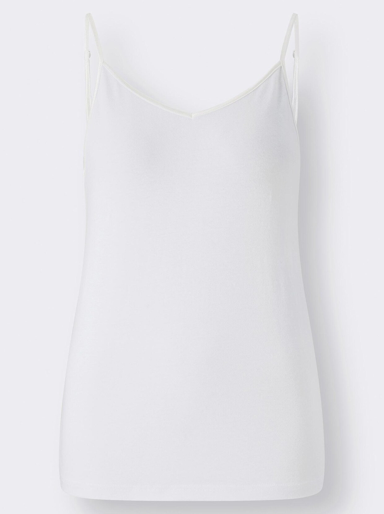 wäschepur Trägerhemd - weiß + schwarz + weiß-bedruckt