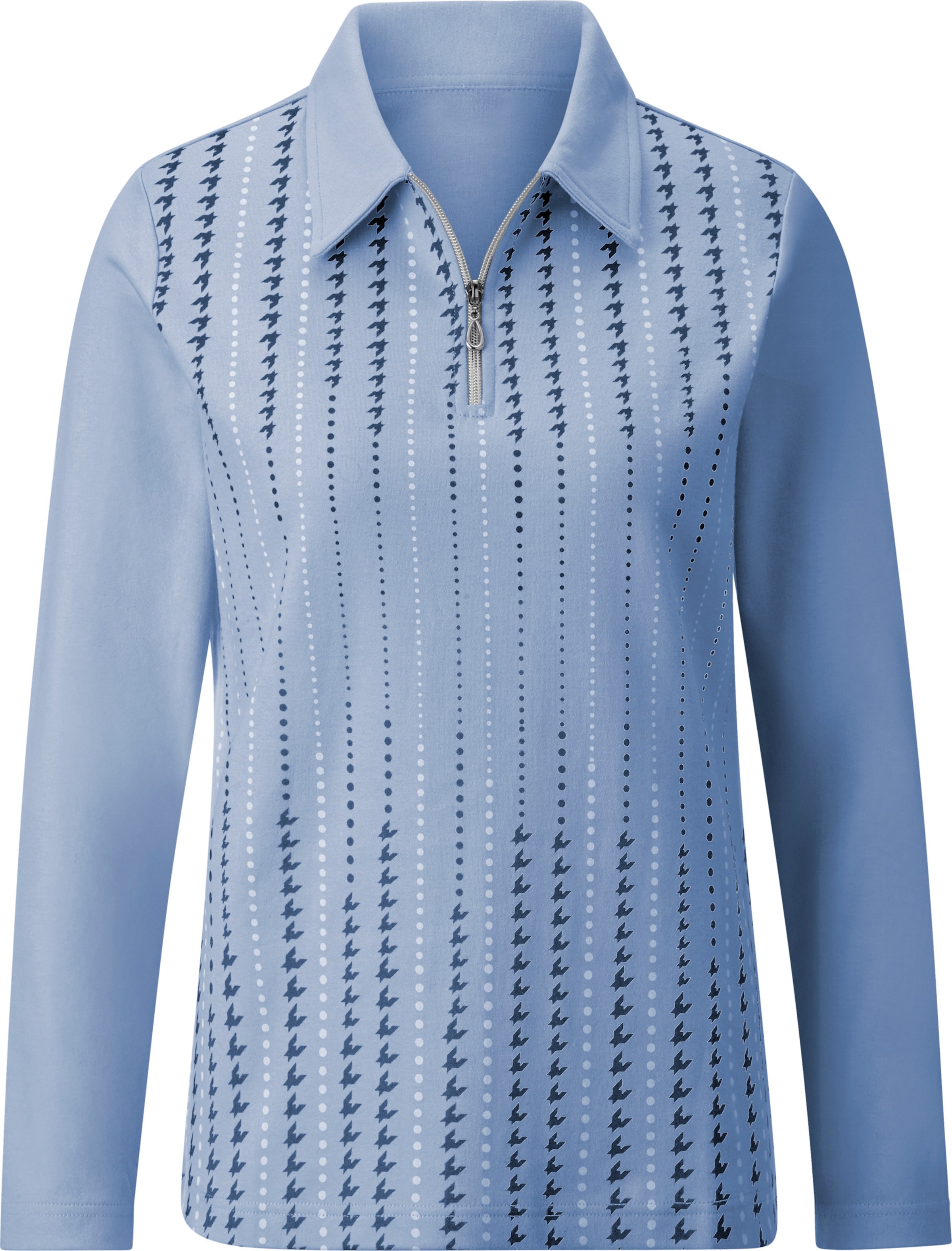 Your Look... for less! Dames Wintershirt bleu geprint Maat