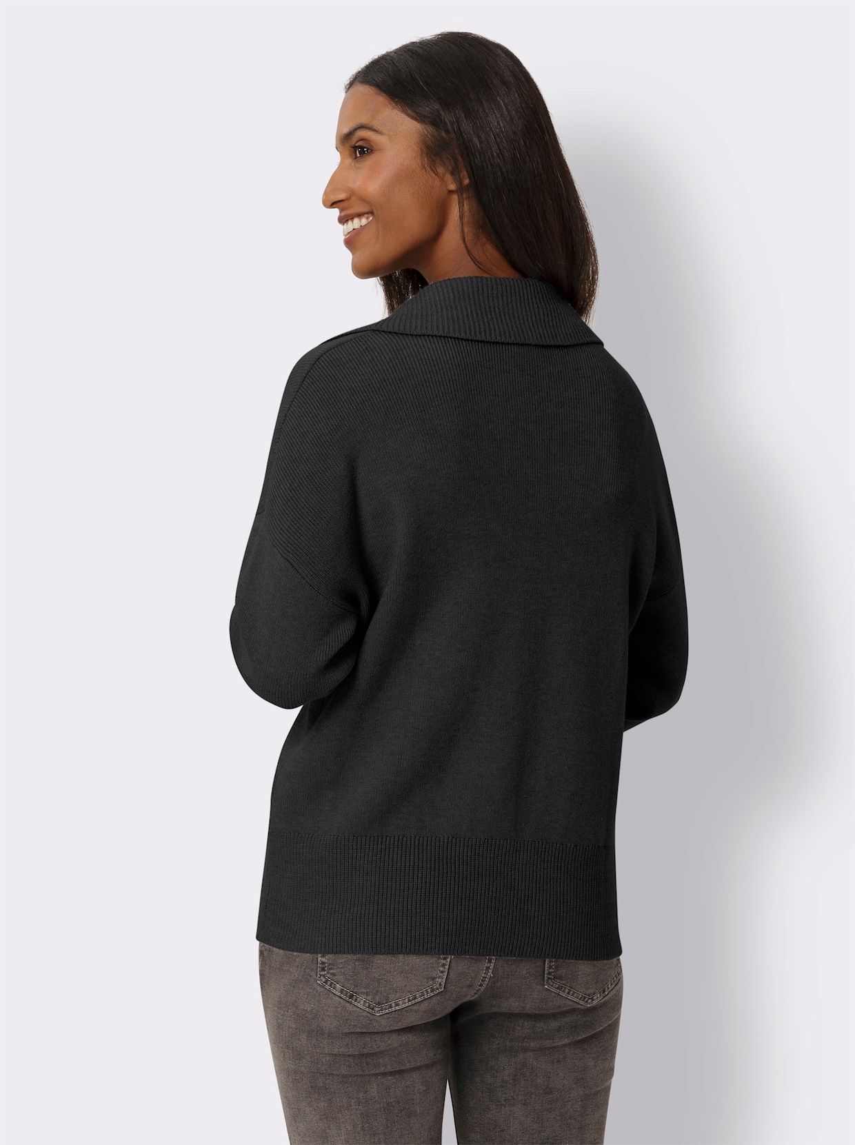heine Polopullover - zwart