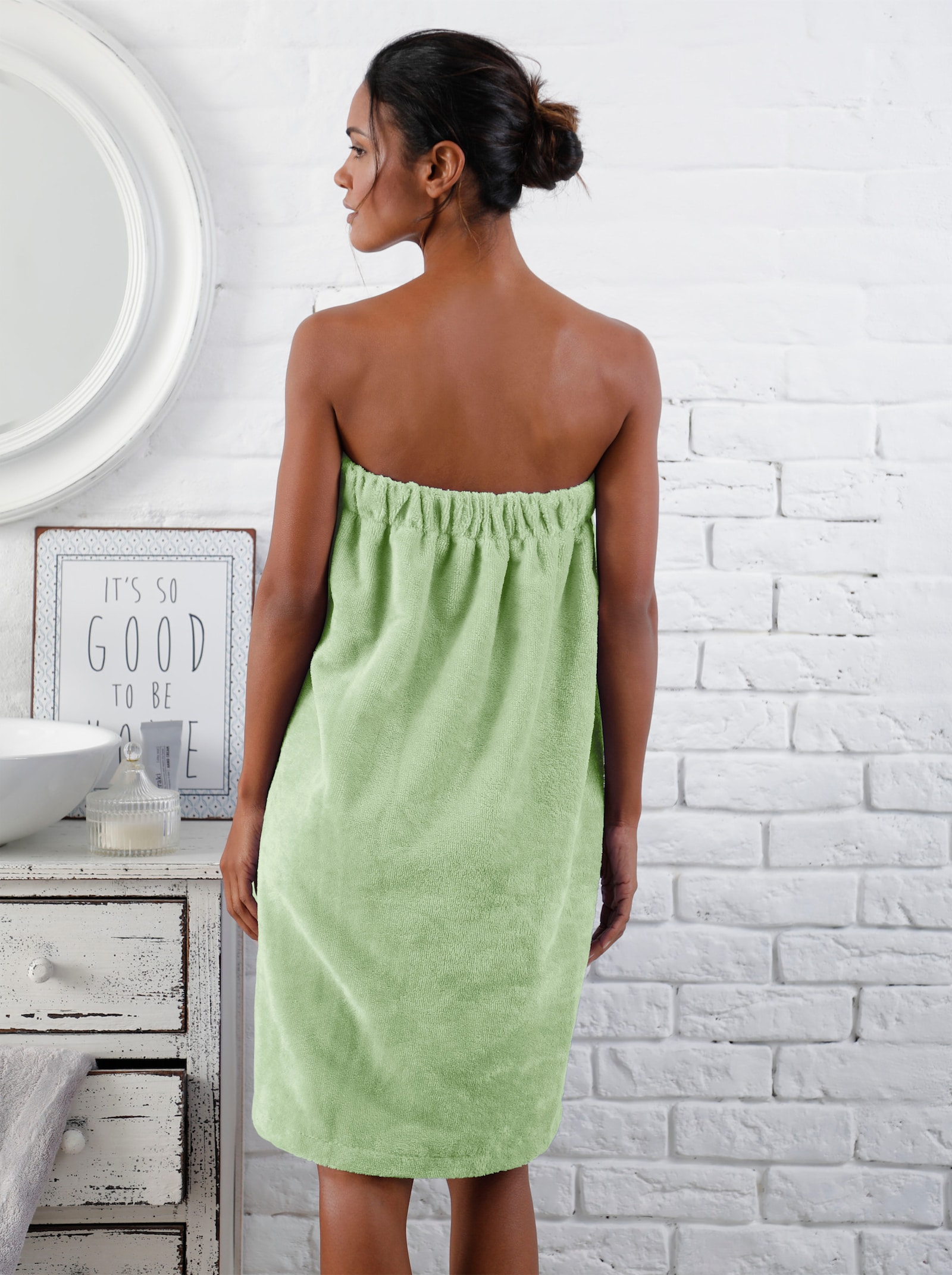 Plantier Serviette de sauna - vert tilleul