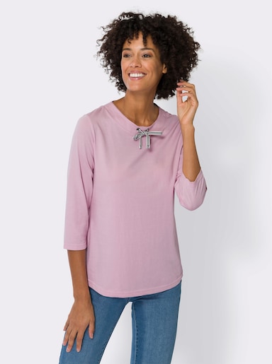 Shirt met 3/4-mouw - roze