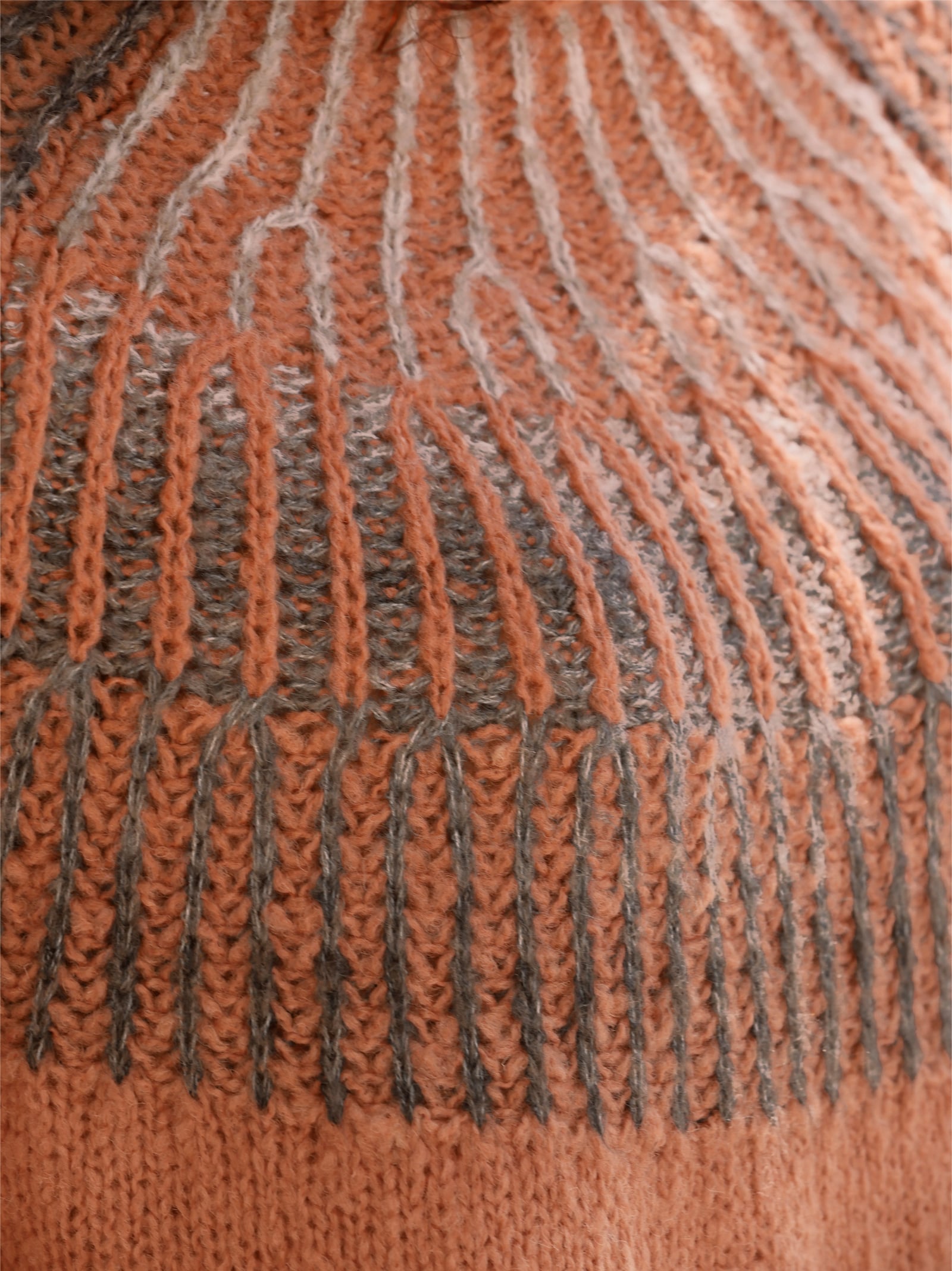 heine Strickpullover mit Raglanärmeln - papaya-meliert