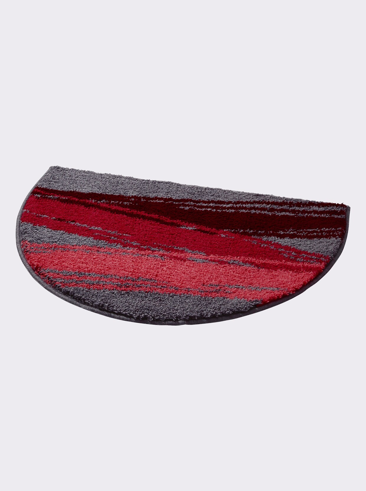 Grund Badematte - grau-rot