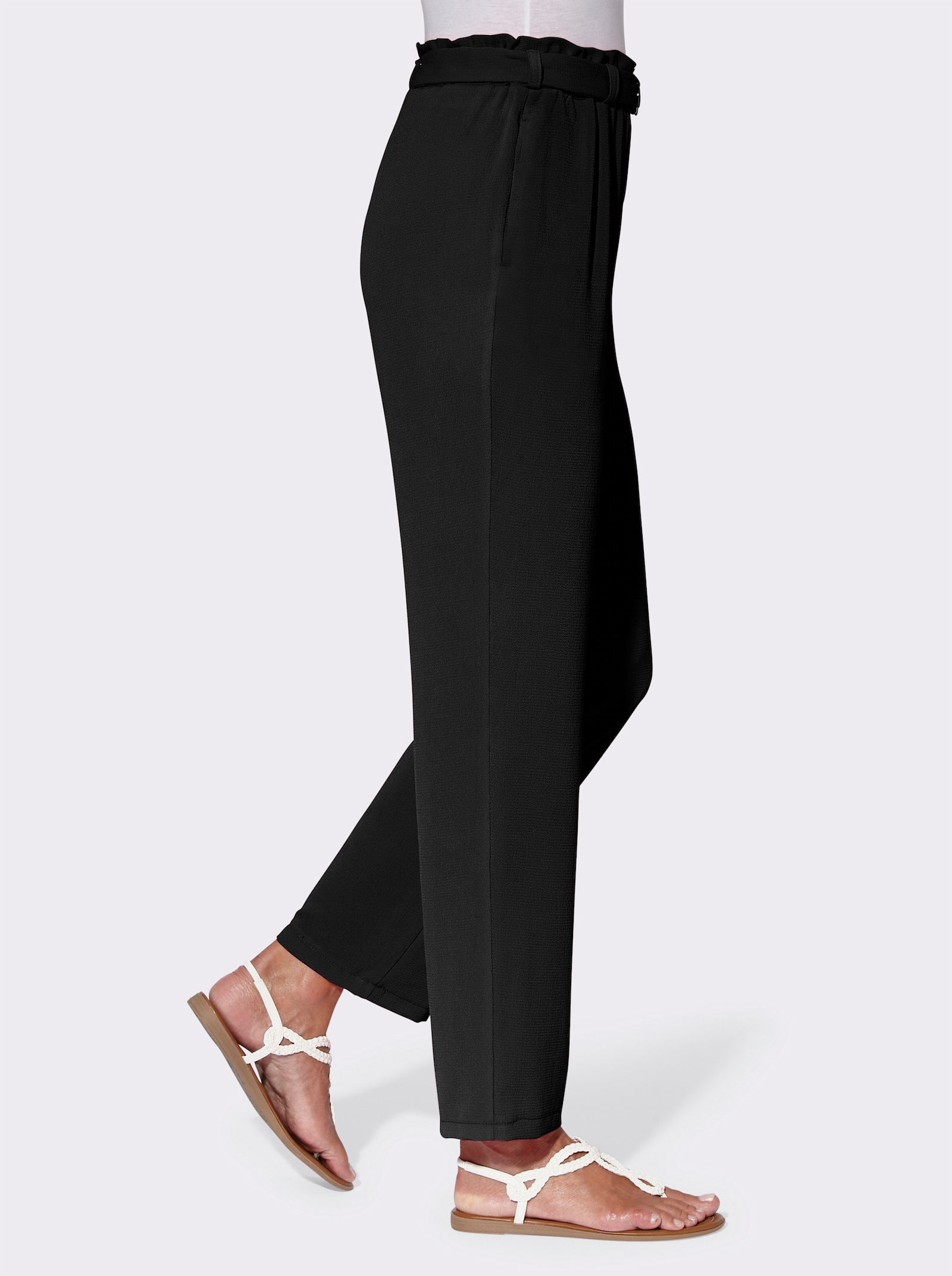 Byxa med fast skärp - svart