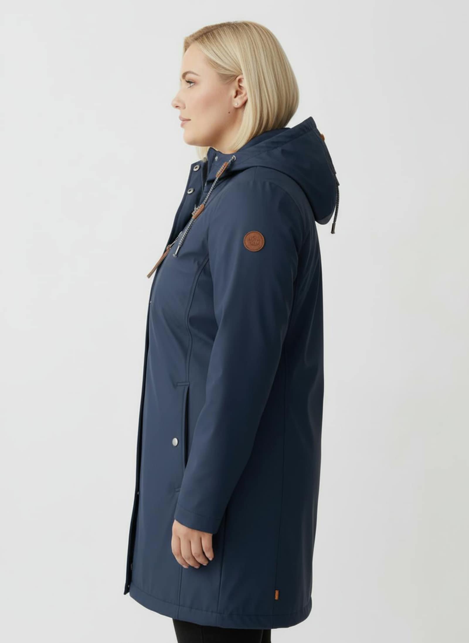 Regenjacke mit Wattierung - dunkelblau