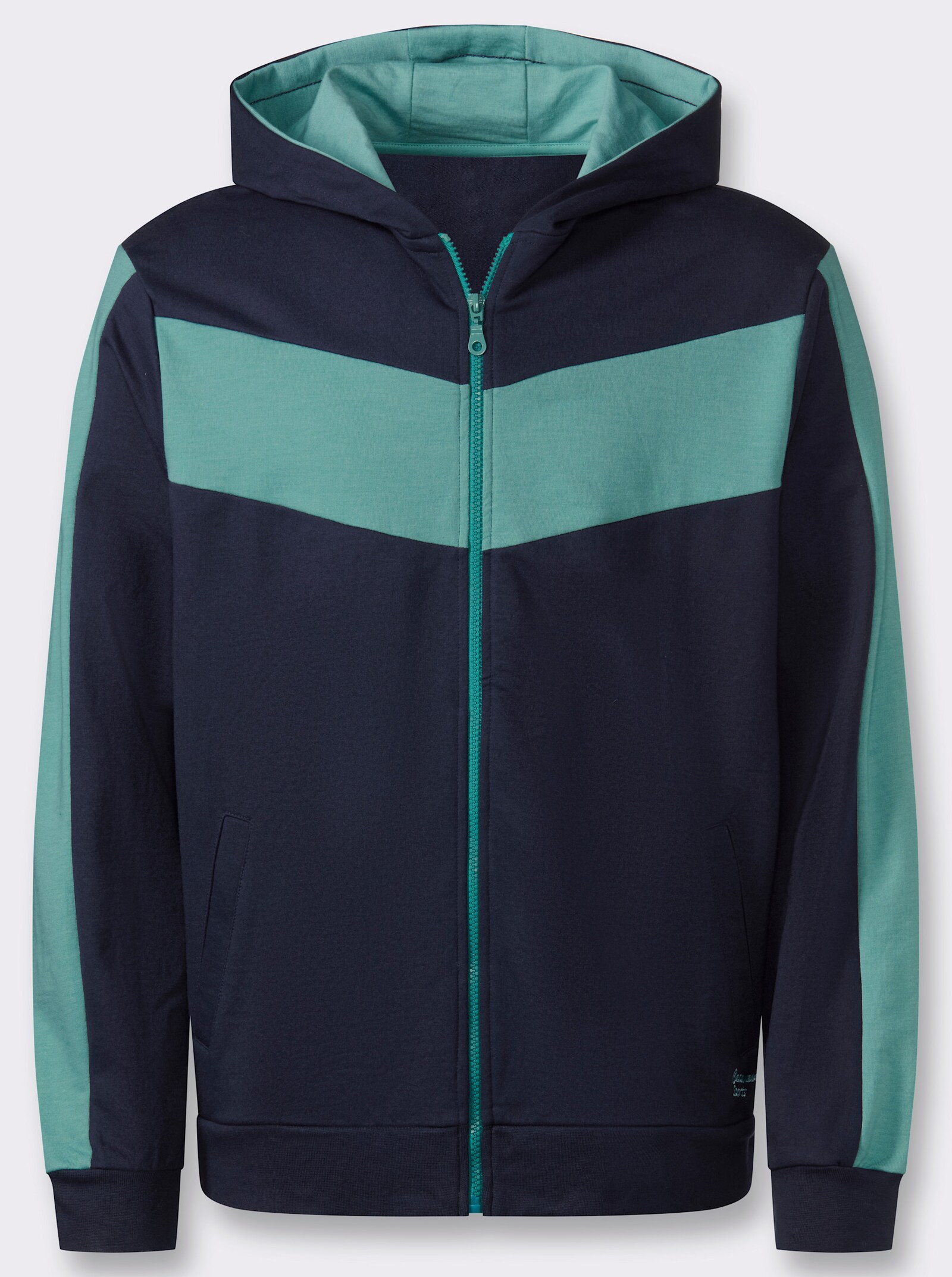 Catamaran Sports Sweatjacke mit Kapuze - marine-salbei